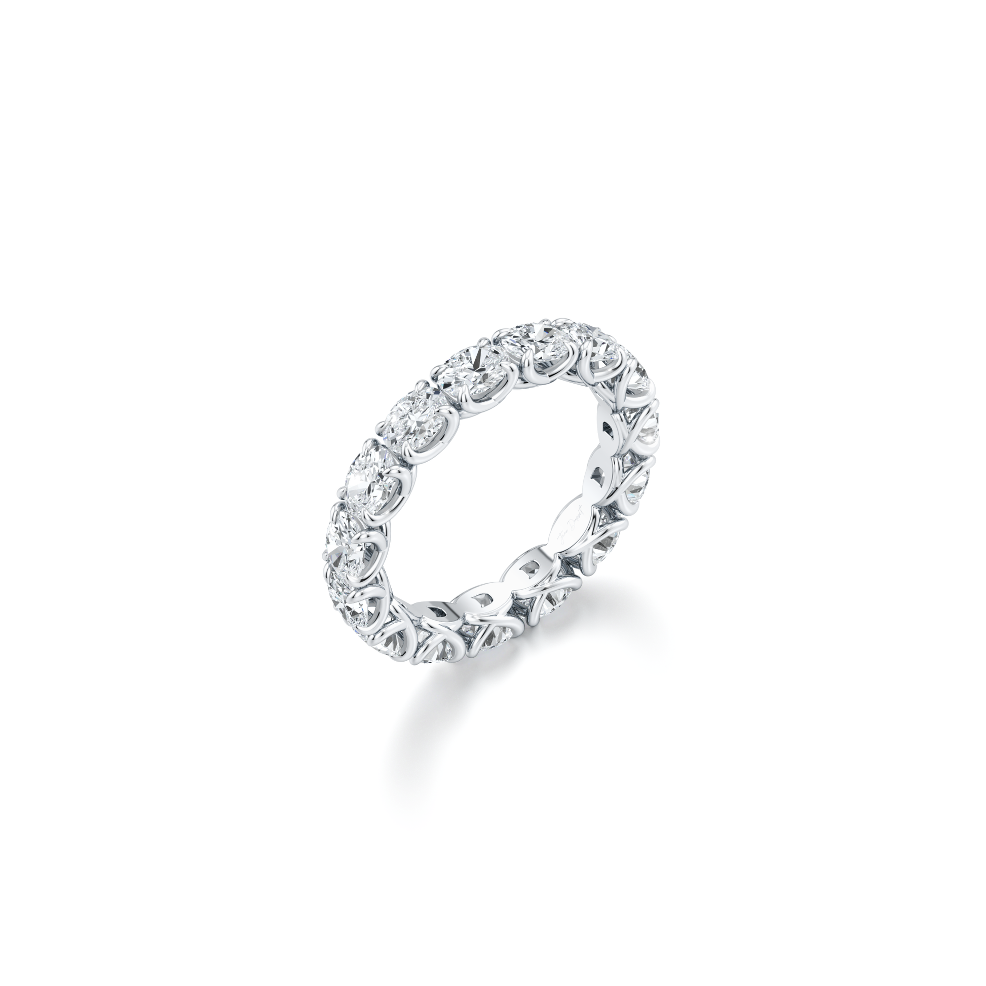 Elle East-West Oval Lab Diamond Eternity Band - view 7