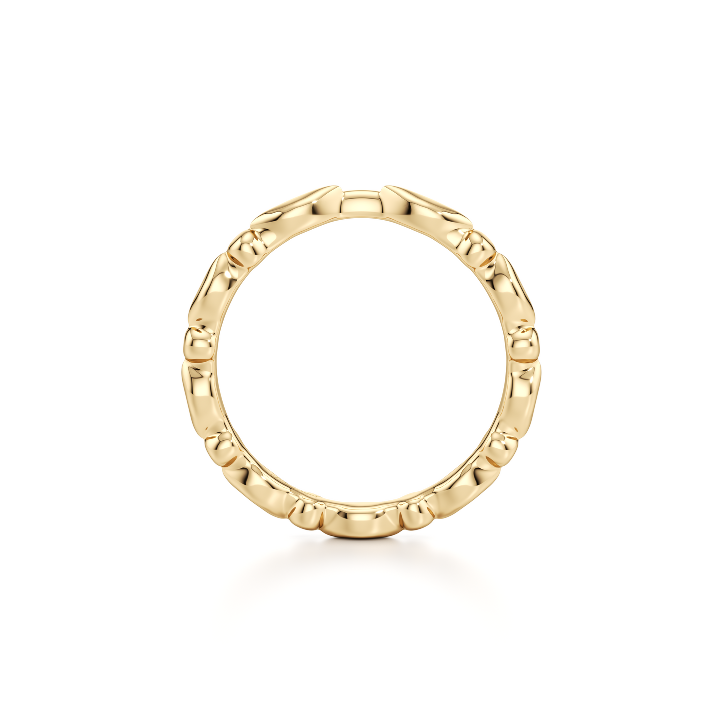 Vivienne High Polish Wedding Band - view 8