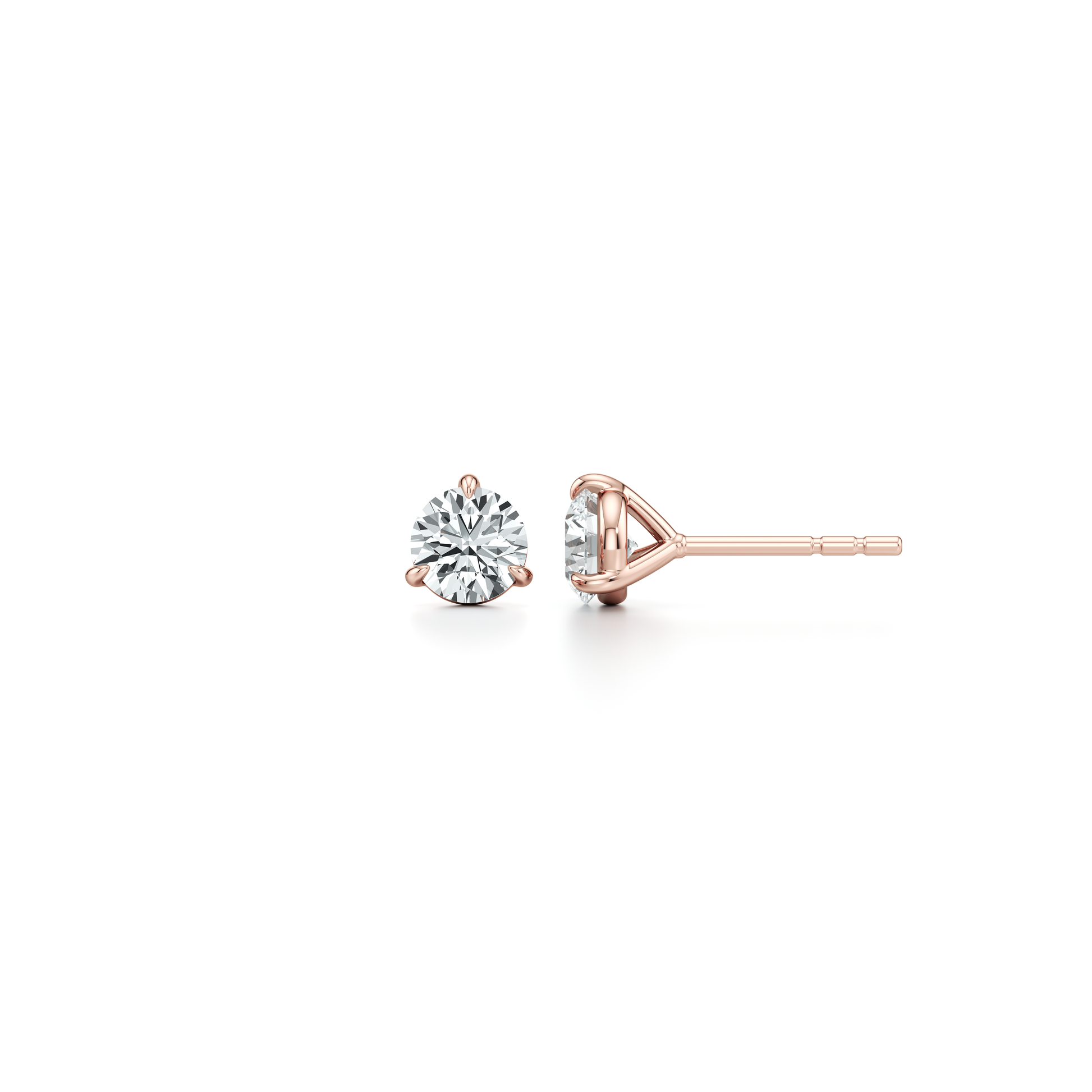 Chelsea Essential Lab Diamond Round Brilliant Martini Studs - view 8