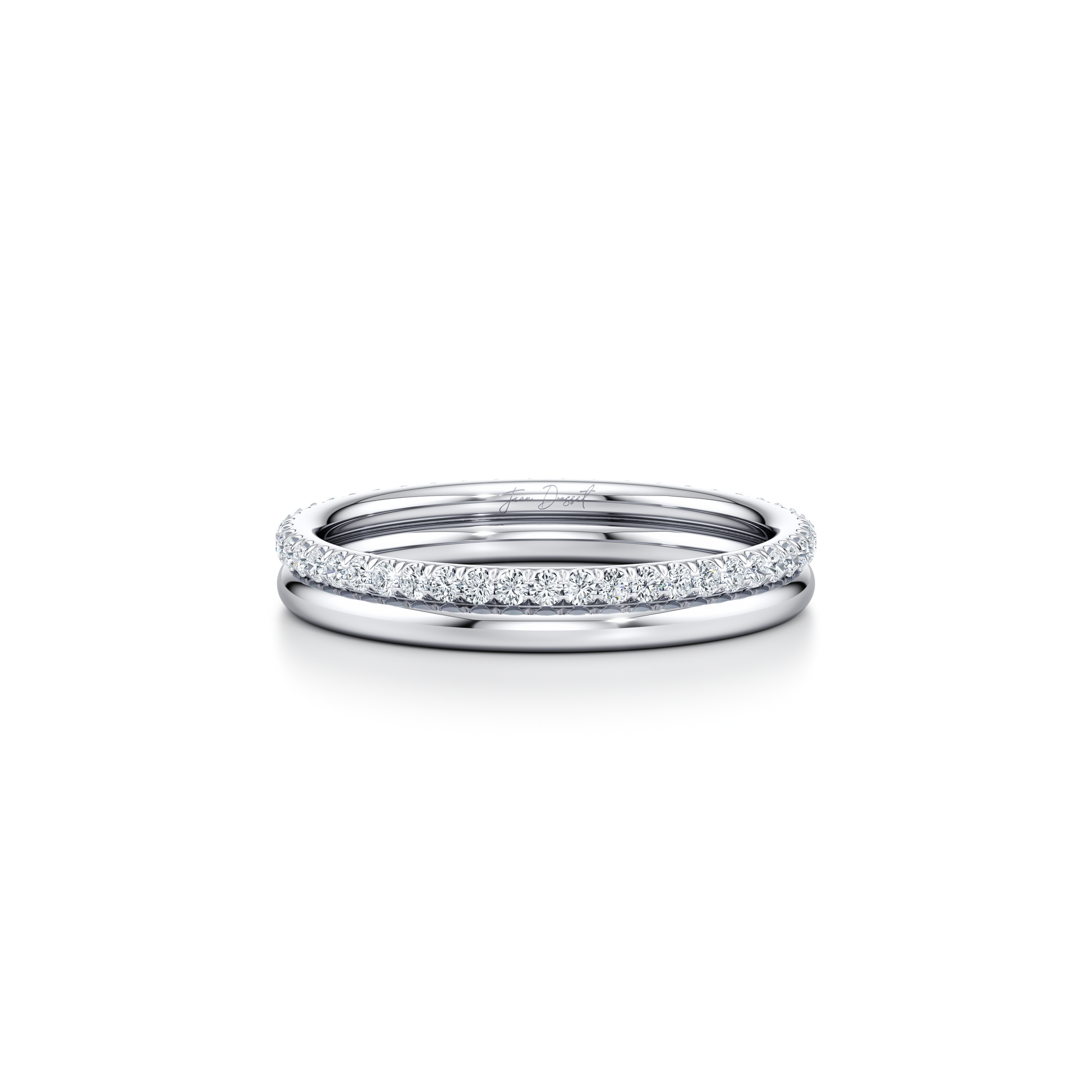 Elle Double Lab Diamond Band - view 8