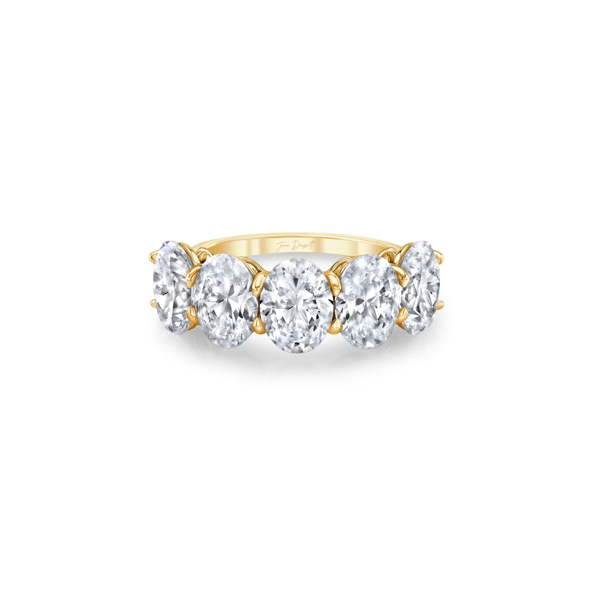 Olivia 5-Stone Oval Lab Diamond Band - view 8