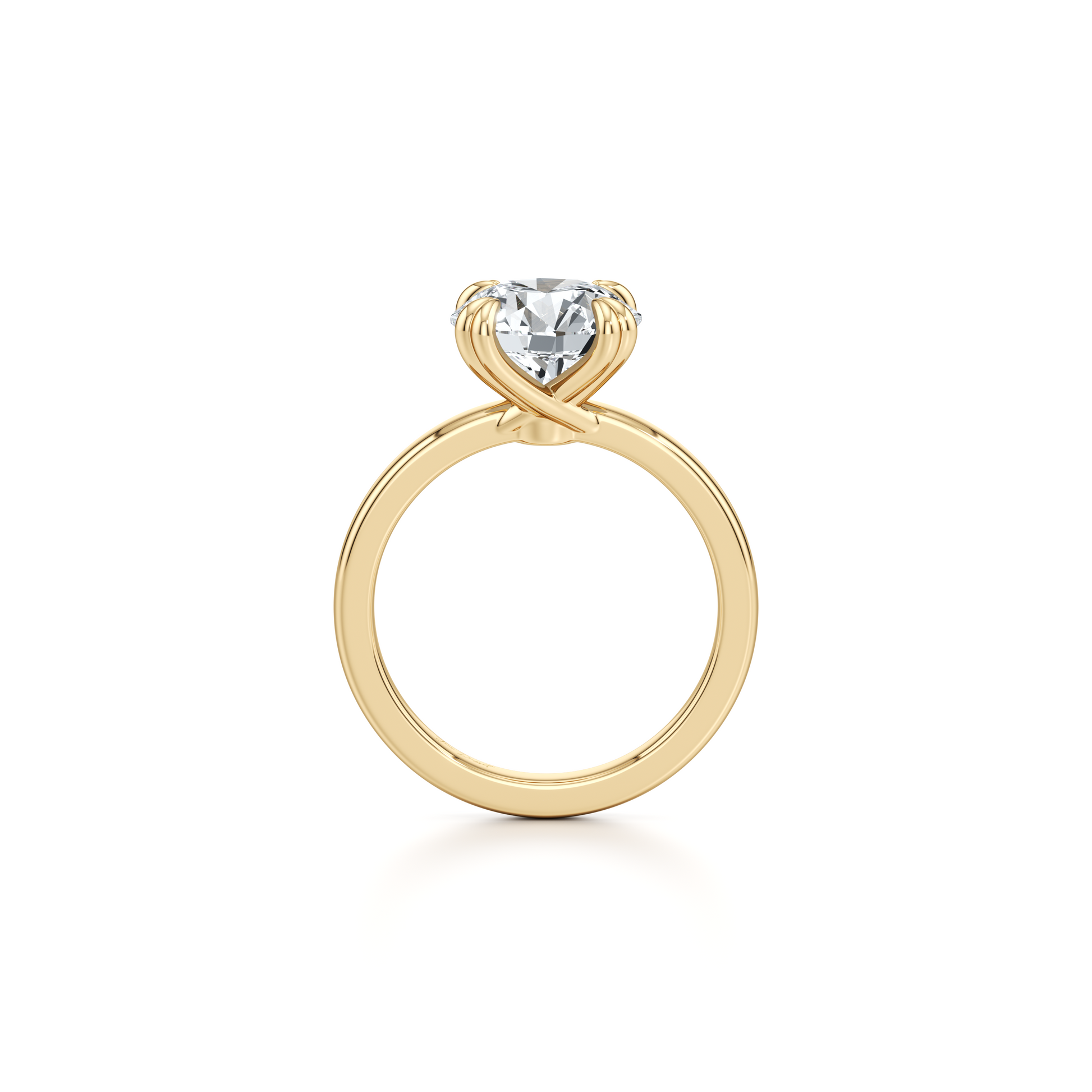 Hayden Radiant Solitaire Lab Diamond Engagement Ring - view 9