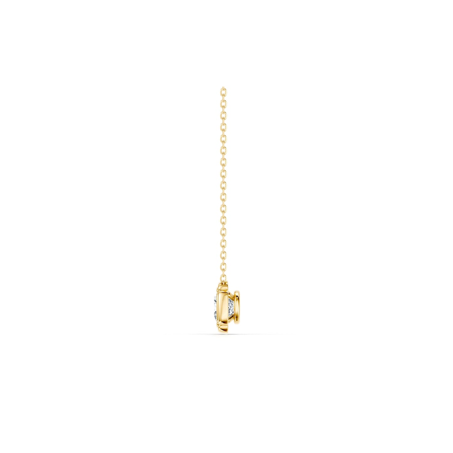 Doree Lab Diamond Cushion Pendant - view 8