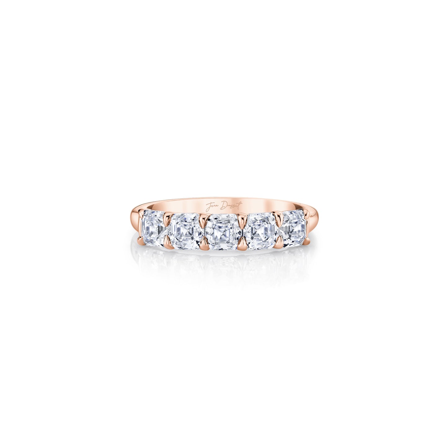Olivia 5-Stone Asscher Lab Diamond Band - view 8