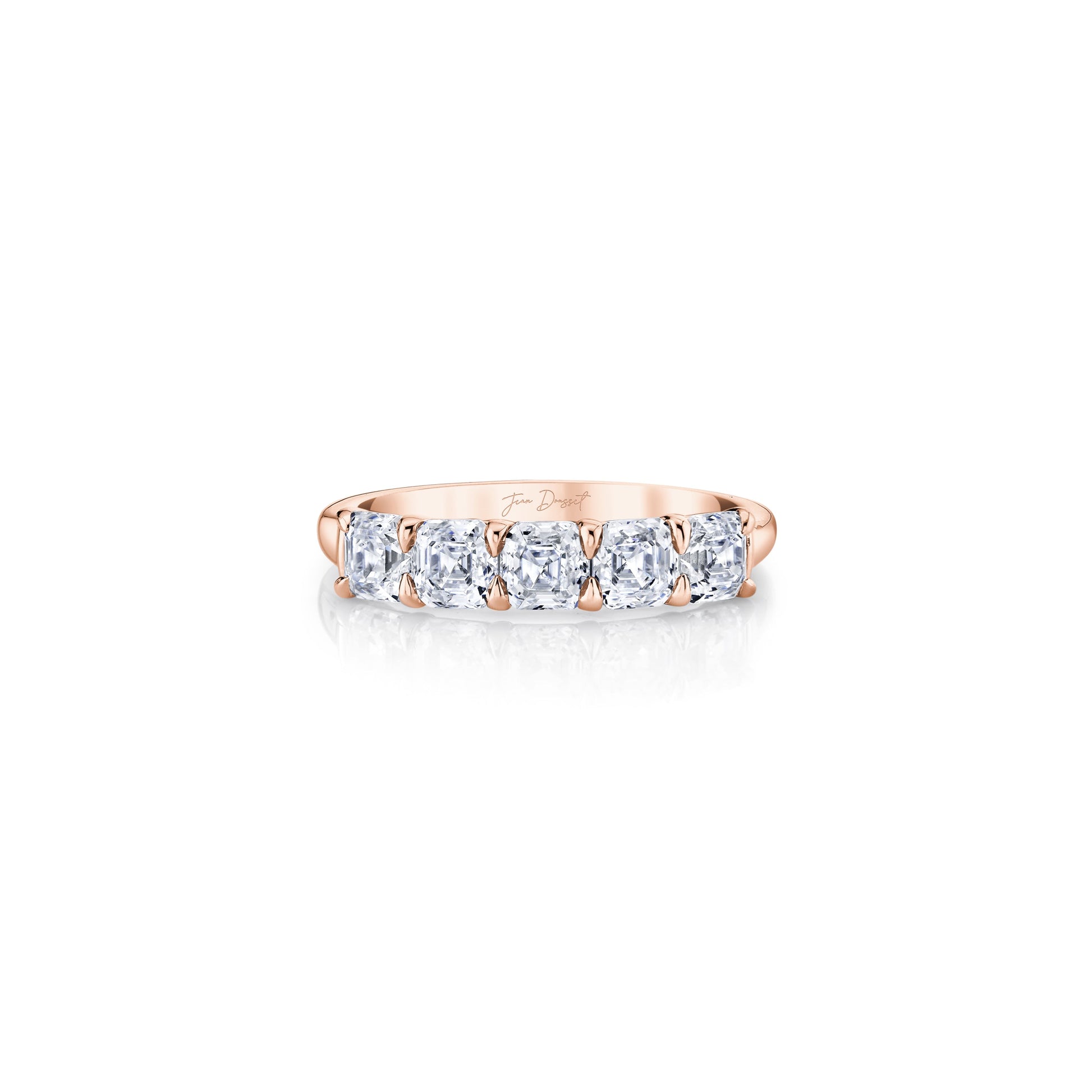 Olivia 5-Stone Asscher Lab Diamond Band - view 8