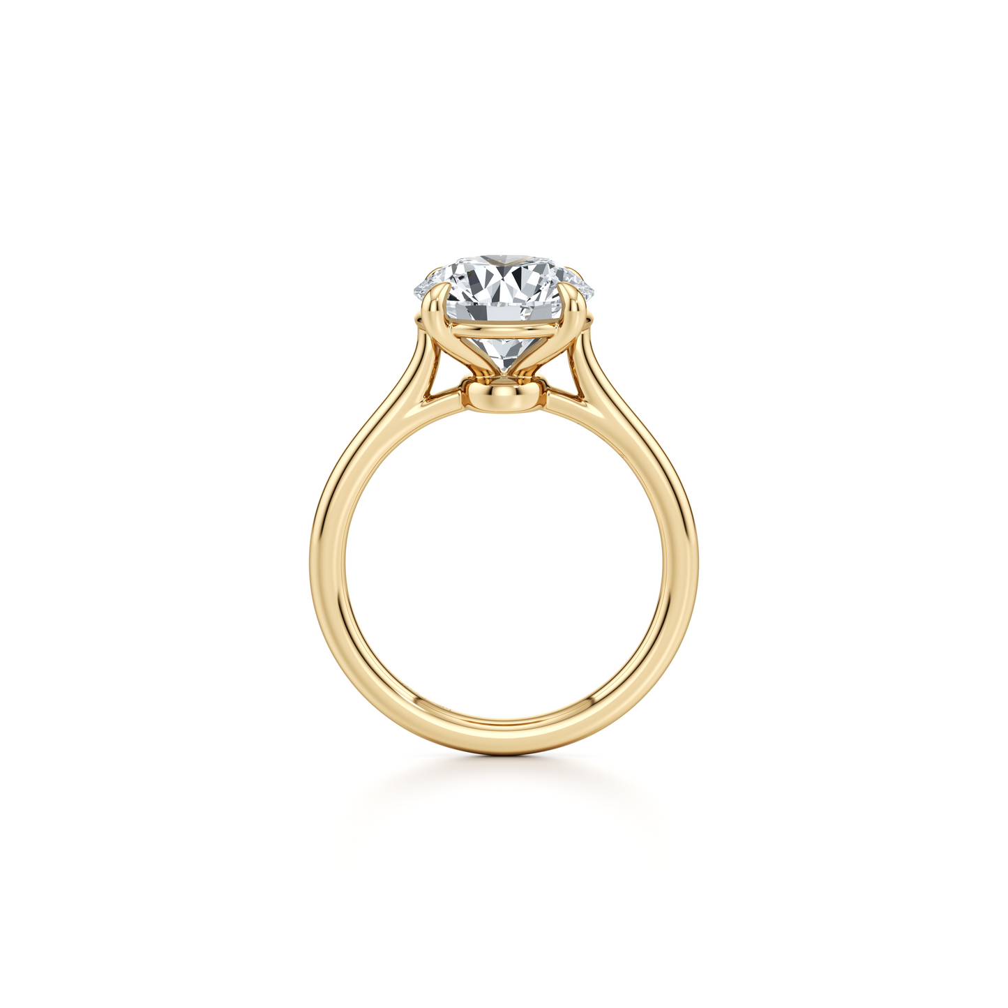 Chelsea Essential Round Solitaire Lab Diamond Engagement Ring - view 7