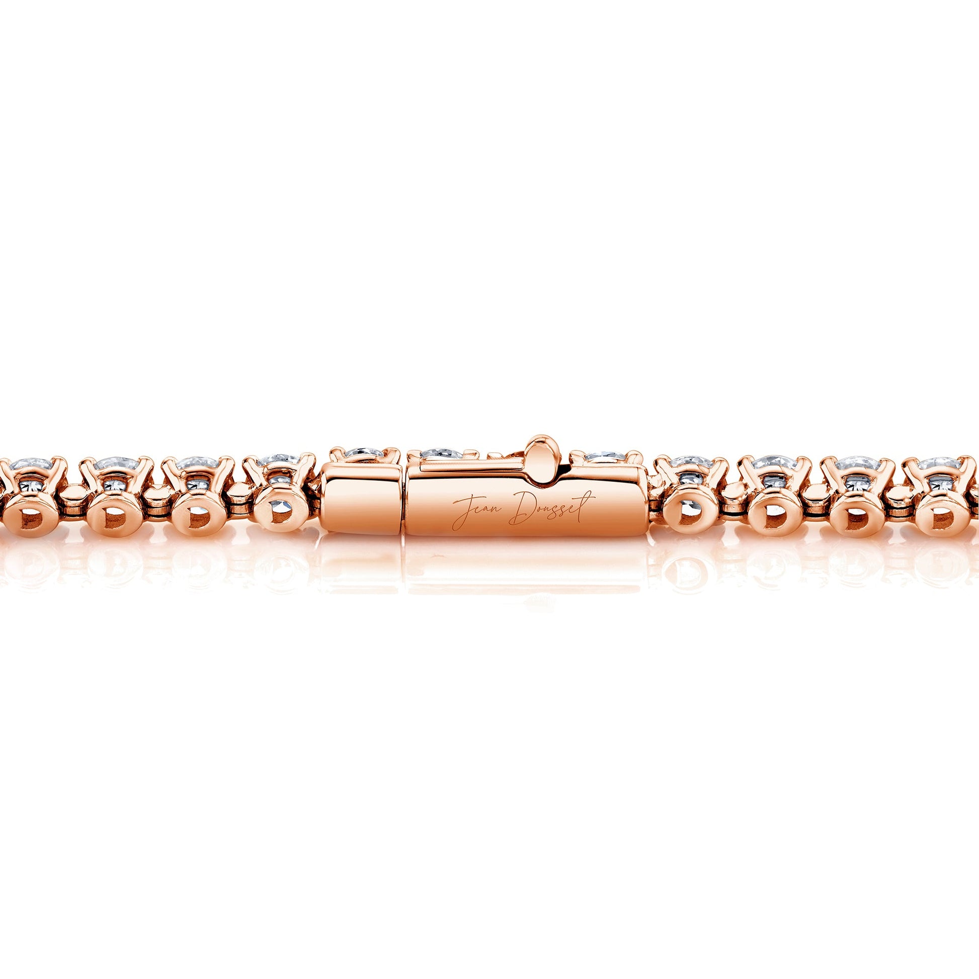 Olivia Round Brilliant Lab Diamond Tennis Necklace - view 8