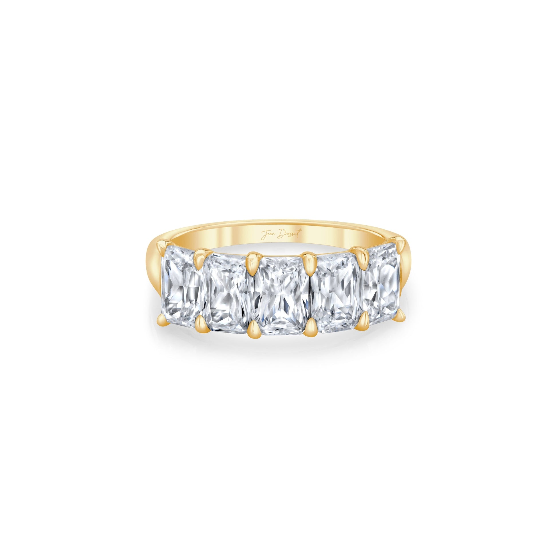 Olivia 5-Stone Radiant Lab Diamond Band - view 8