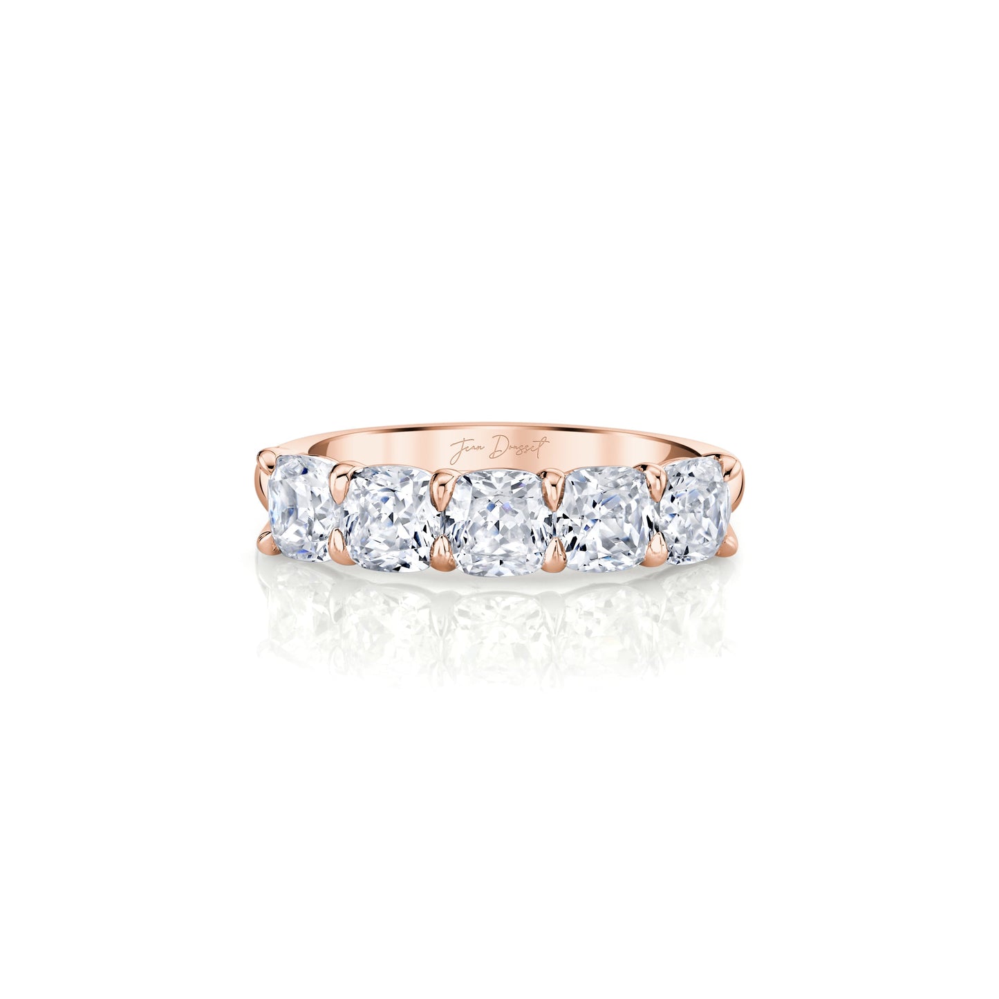 Olivia 5-Stone Cushion Lab Diamond Band - view 8