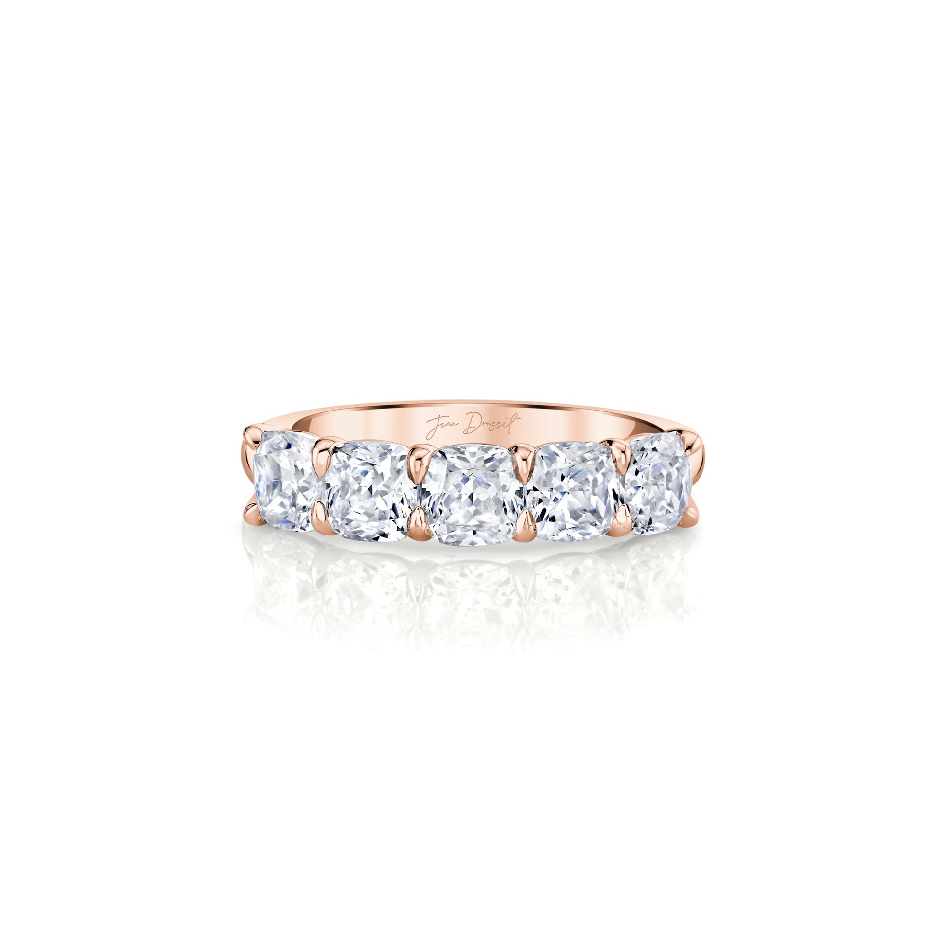 Olivia 5-Stone Cushion Lab Diamond Band - view 8