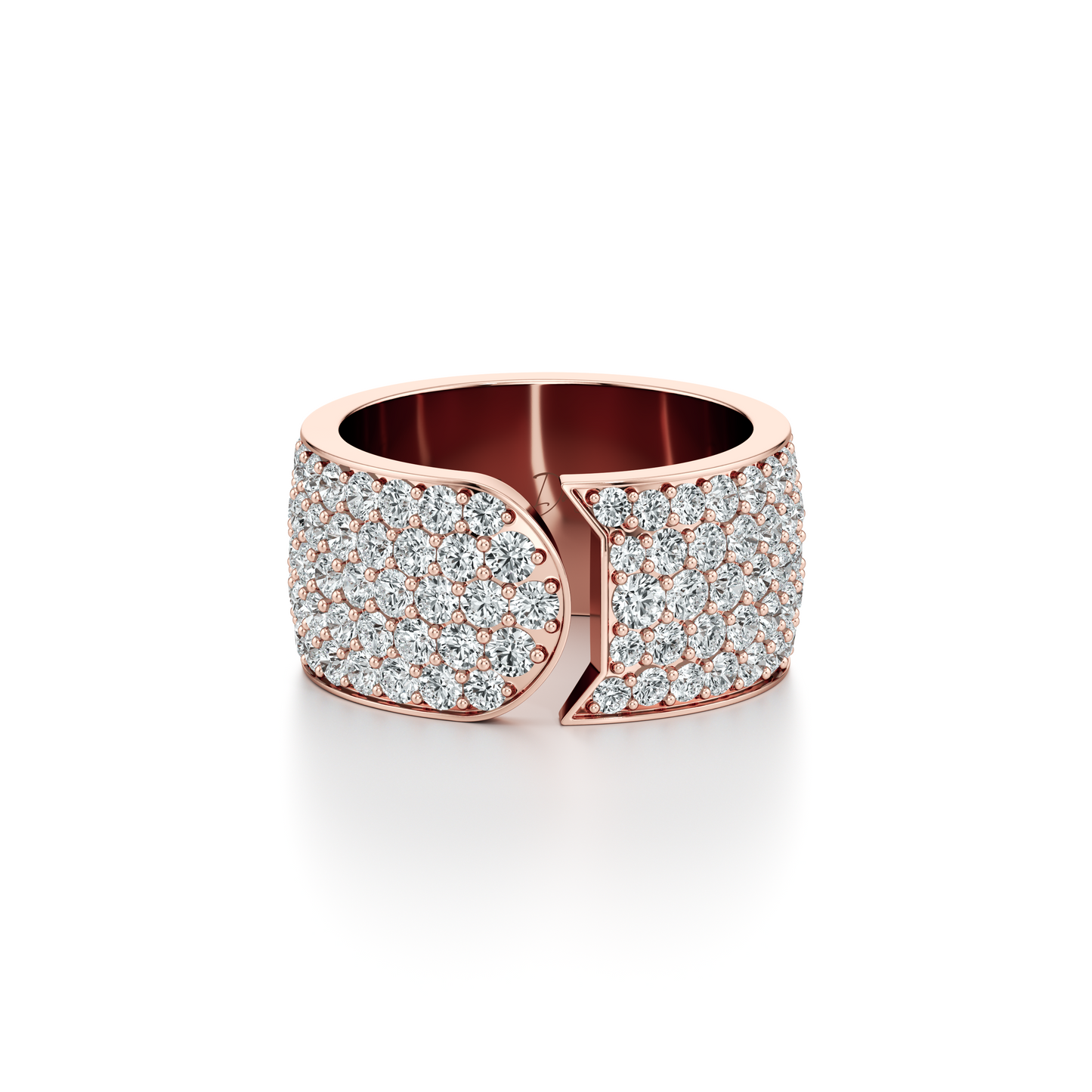 Saviera Quarter Round Pave Wrap Ring - view 8