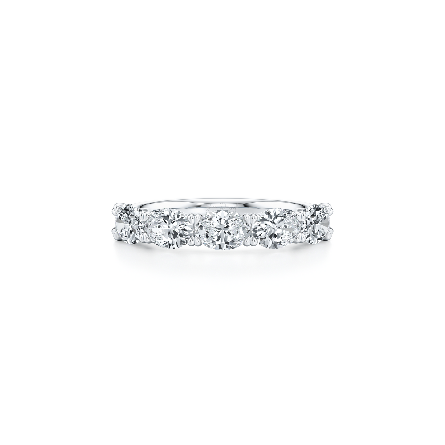 Elle 5-Stone East-West Oval Lab Diamond Band - view 8