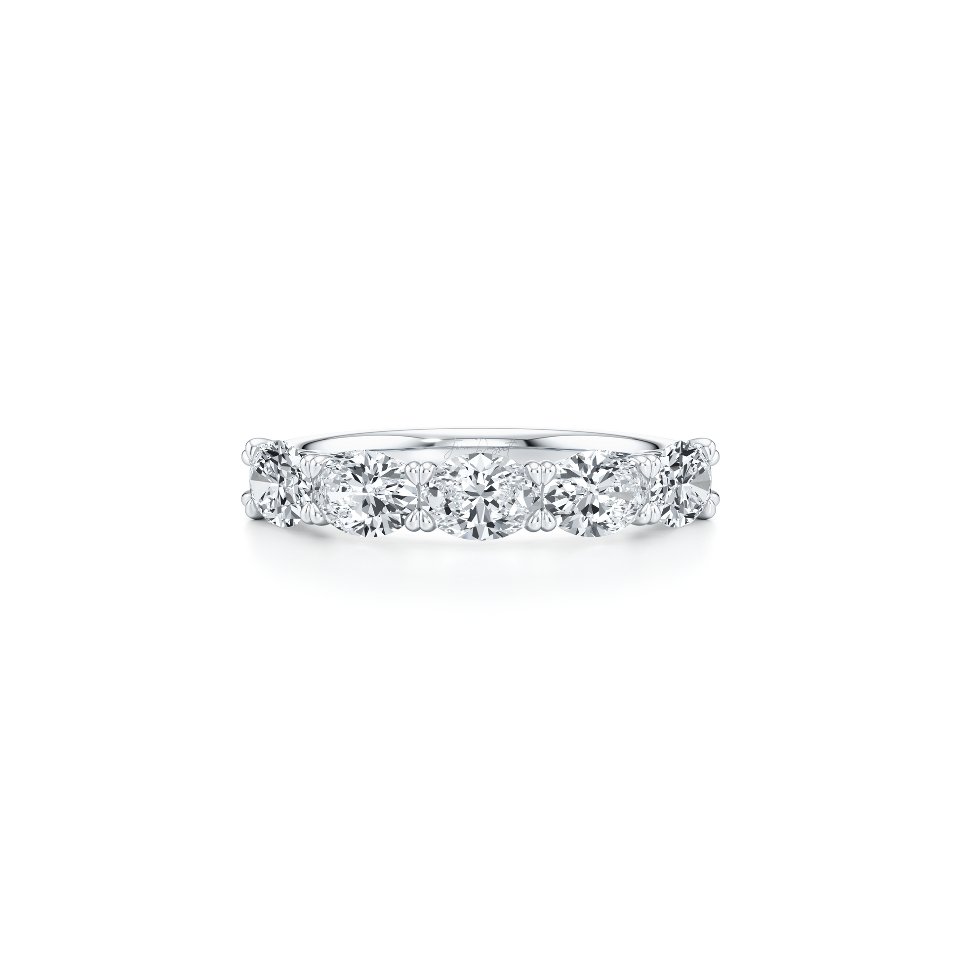 Elle 5-Stone East-West Oval Lab Diamond Band - view 8