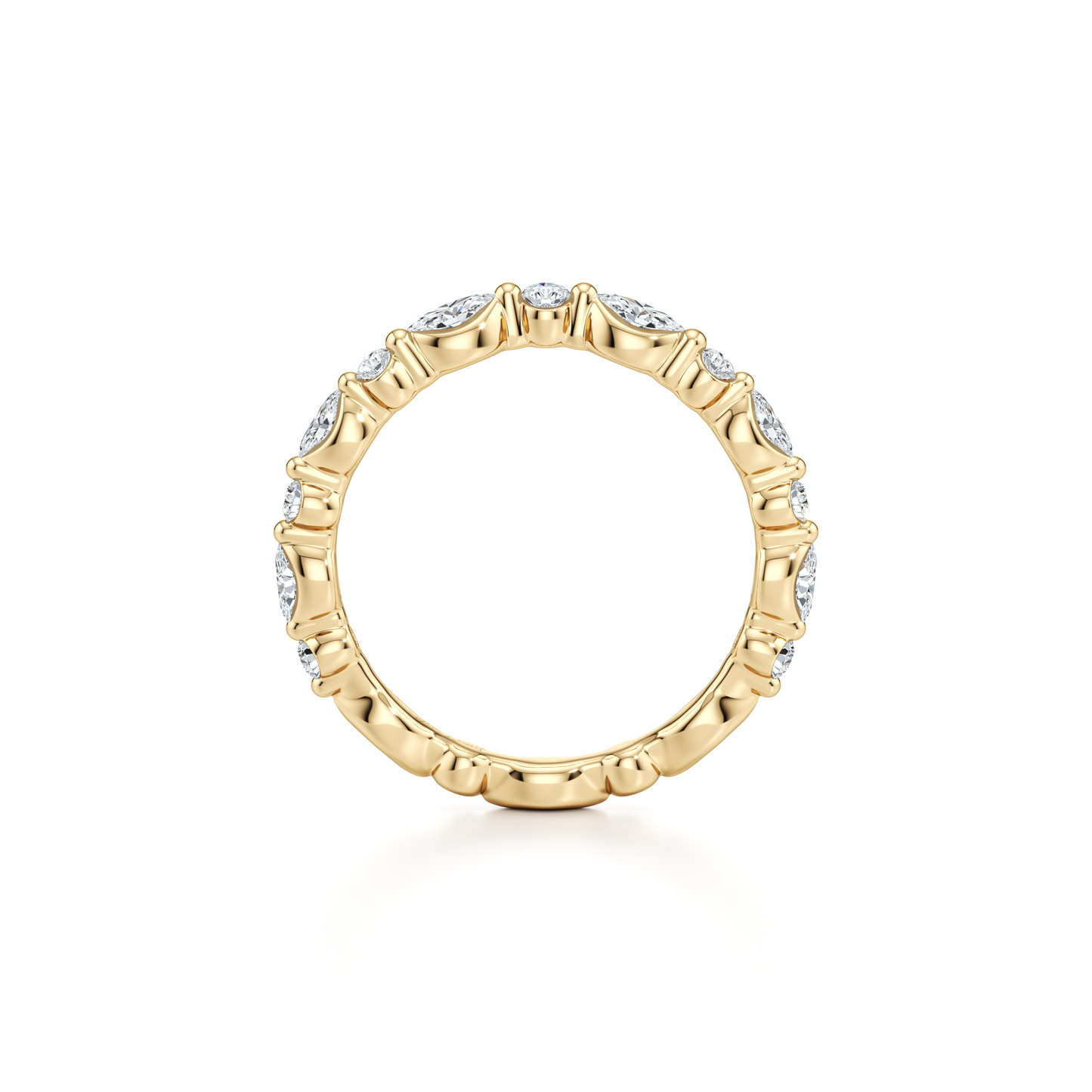 Vivienne Lab Diamond Wedding Band - view 8