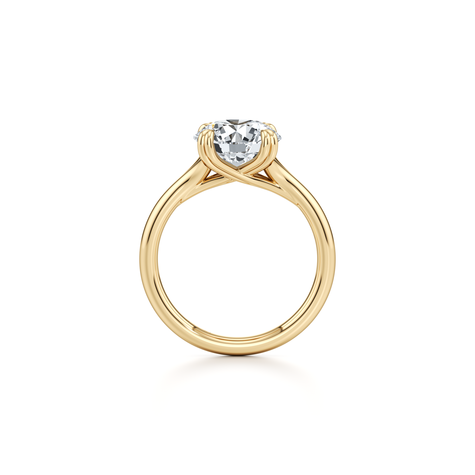 Jane Pear Solitaire Lab Diamond Engagement Ring - view 8