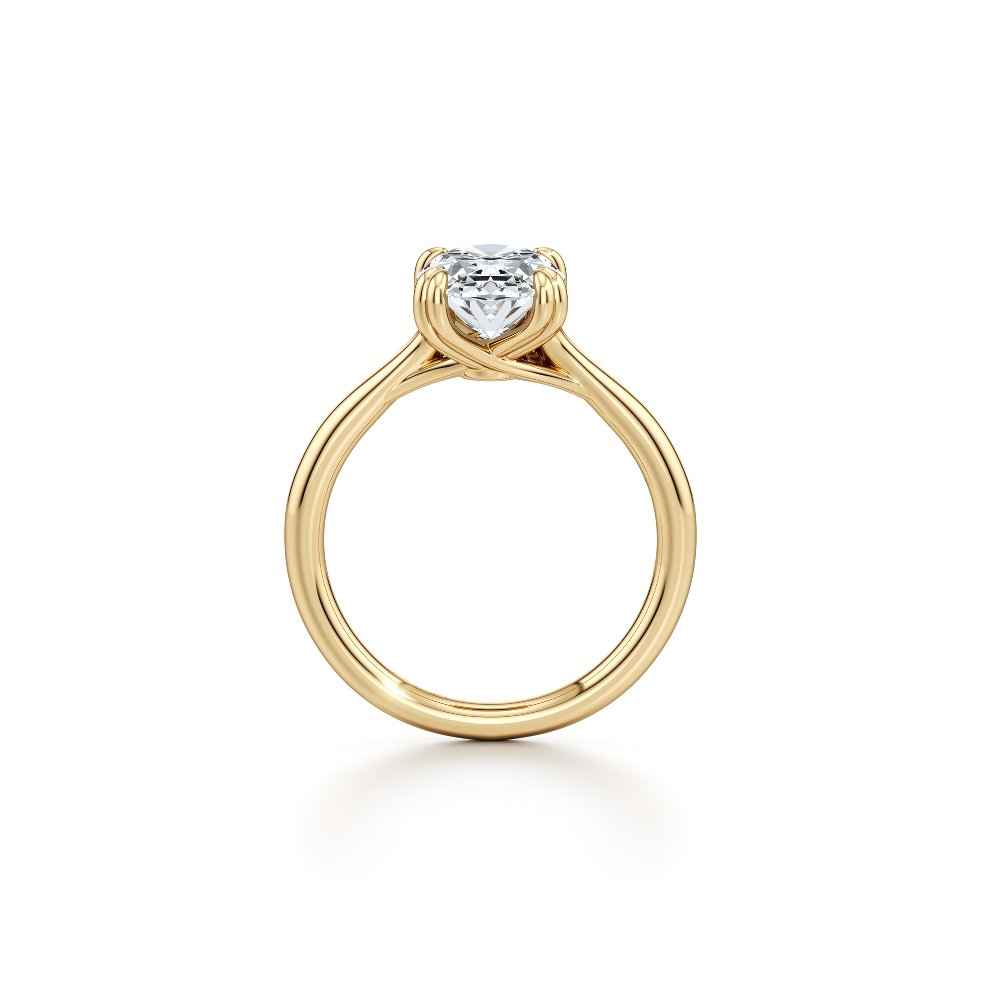 High Jewelry | Elle Pear Solitaire Lab Diamond Engagement Ring - view 10