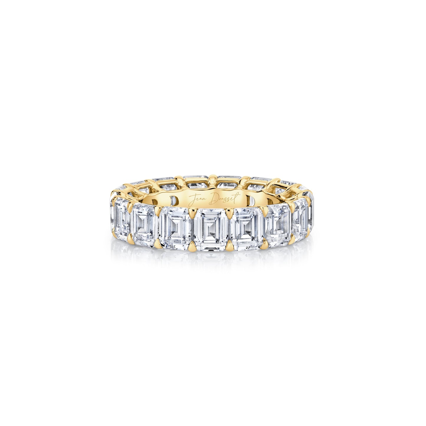 Olivia Large Emerald Lab Diamond Eternity Band - view 8