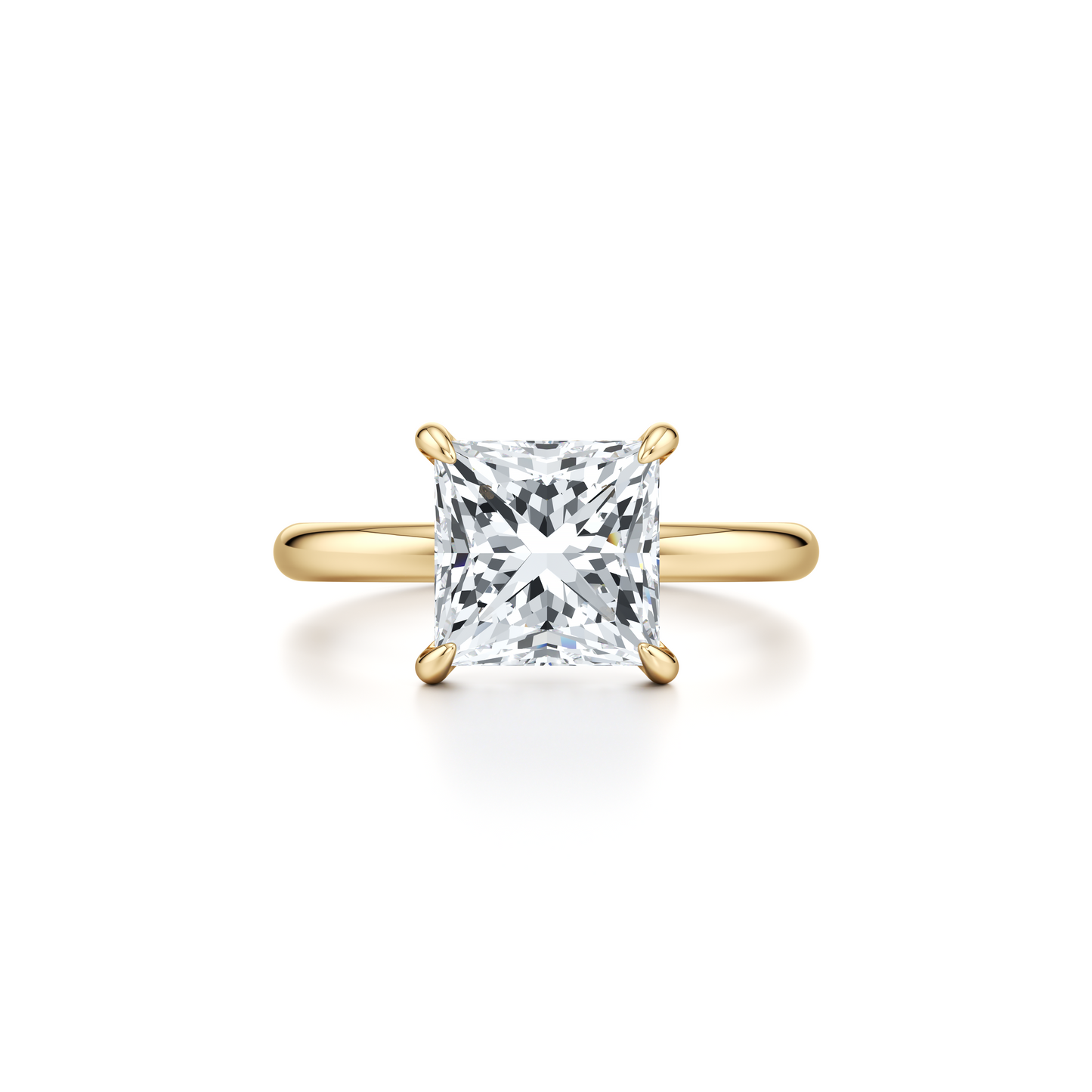 Audrey Pear Cut Solitaire Lab Diamond Engagement Ring - view 7