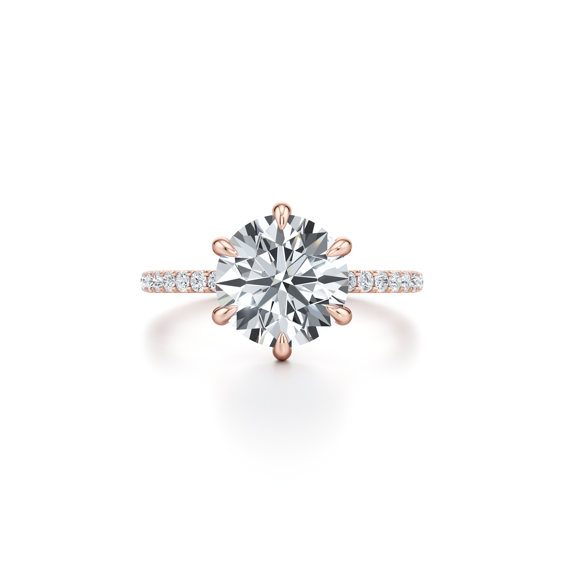 Audrey 6-Prong Solitaire Lab Diamond Engagement Ring - view 7