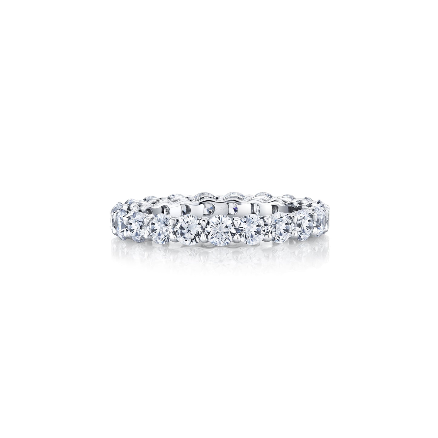 Olivia Large Round Brilliant Lab Diamond Eternity Band - view 9