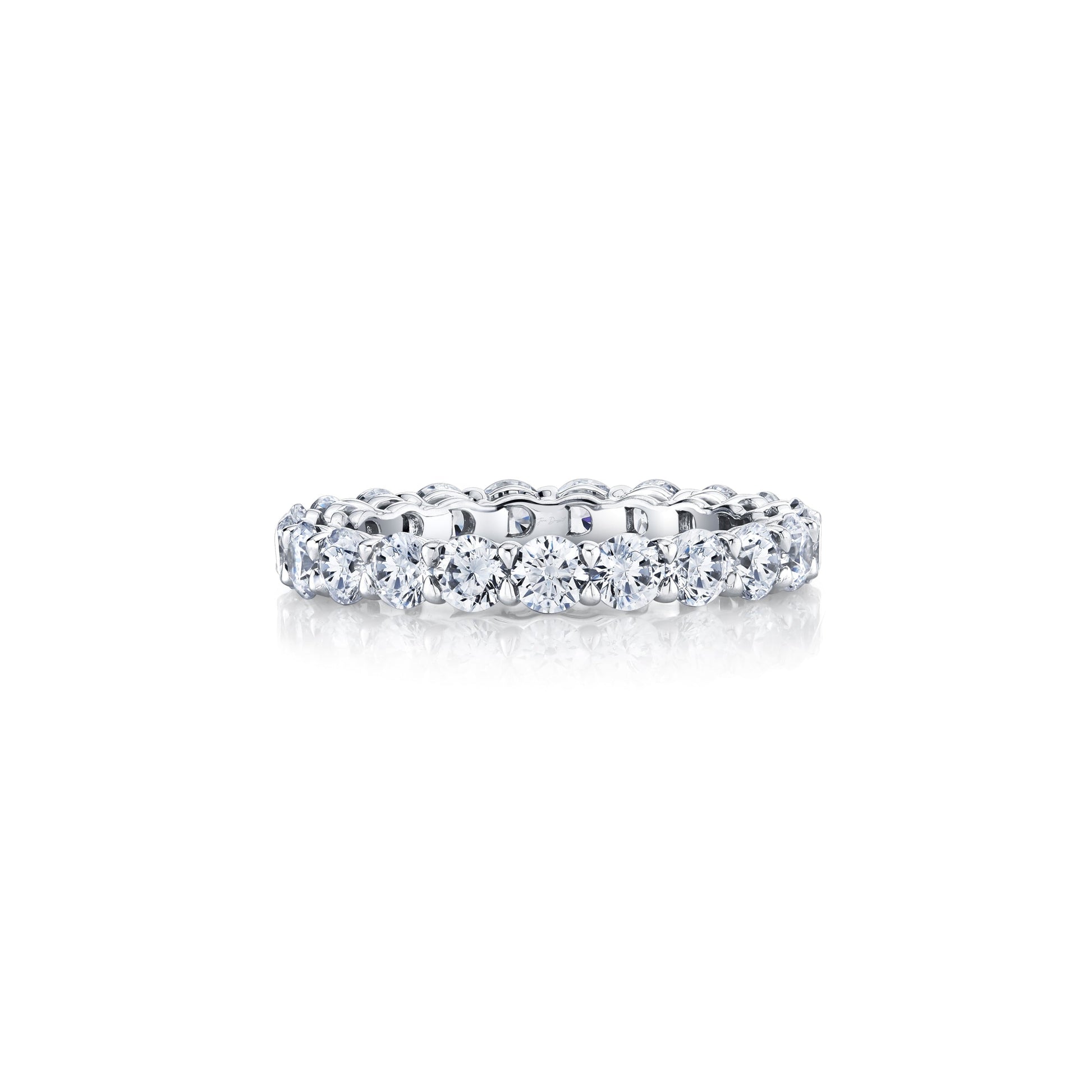 Olivia Large Round Brilliant Lab Diamond Eternity Band - view 9