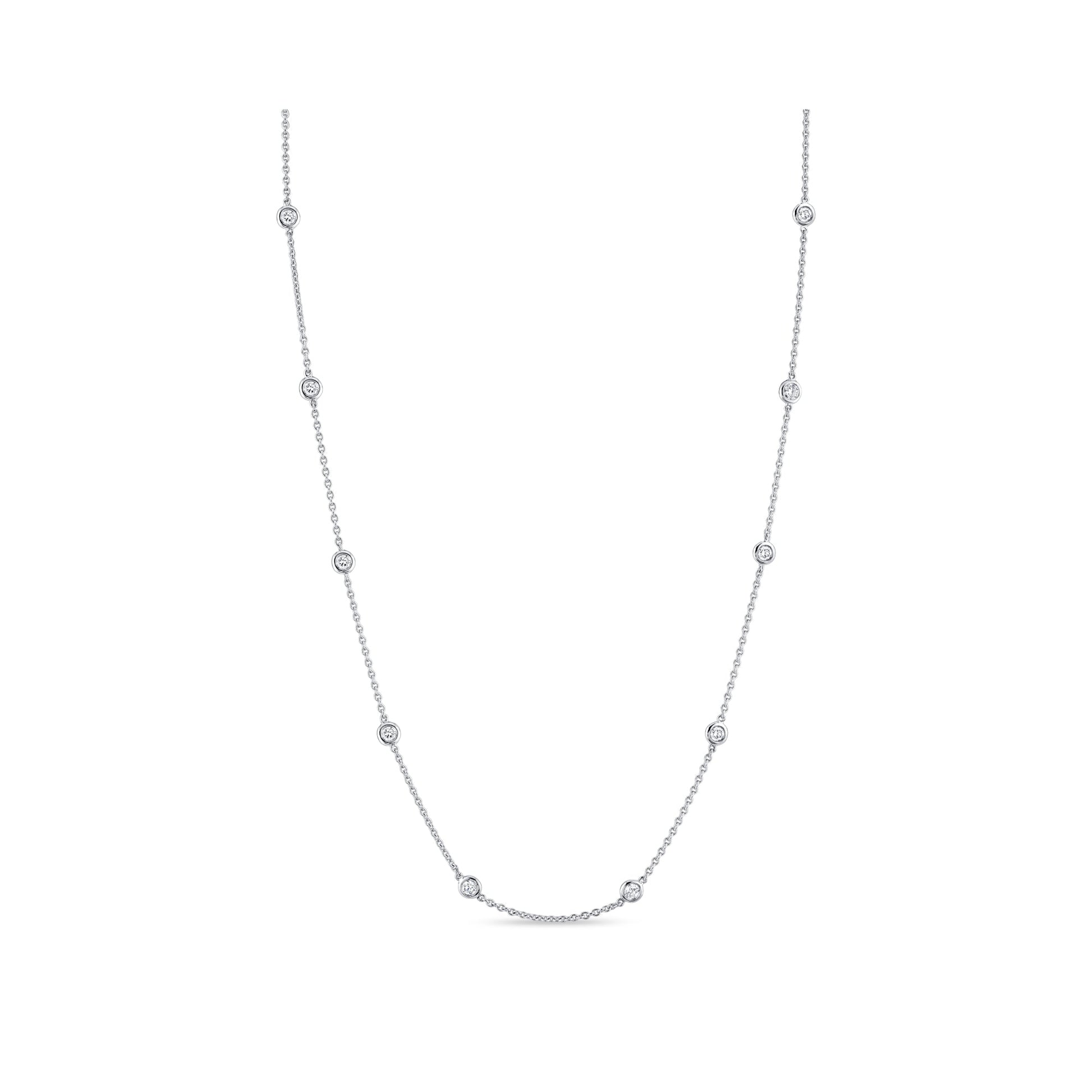 Bezel By The Yard Lab Diamond Necklace - view 9
