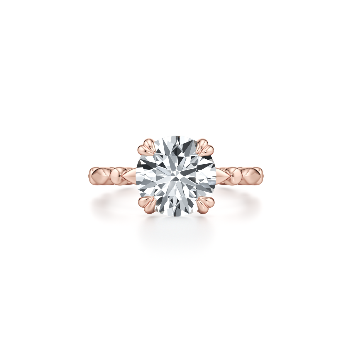 Vivienne Pear Solitaire Lab Diamond Engagement Ring - view 10