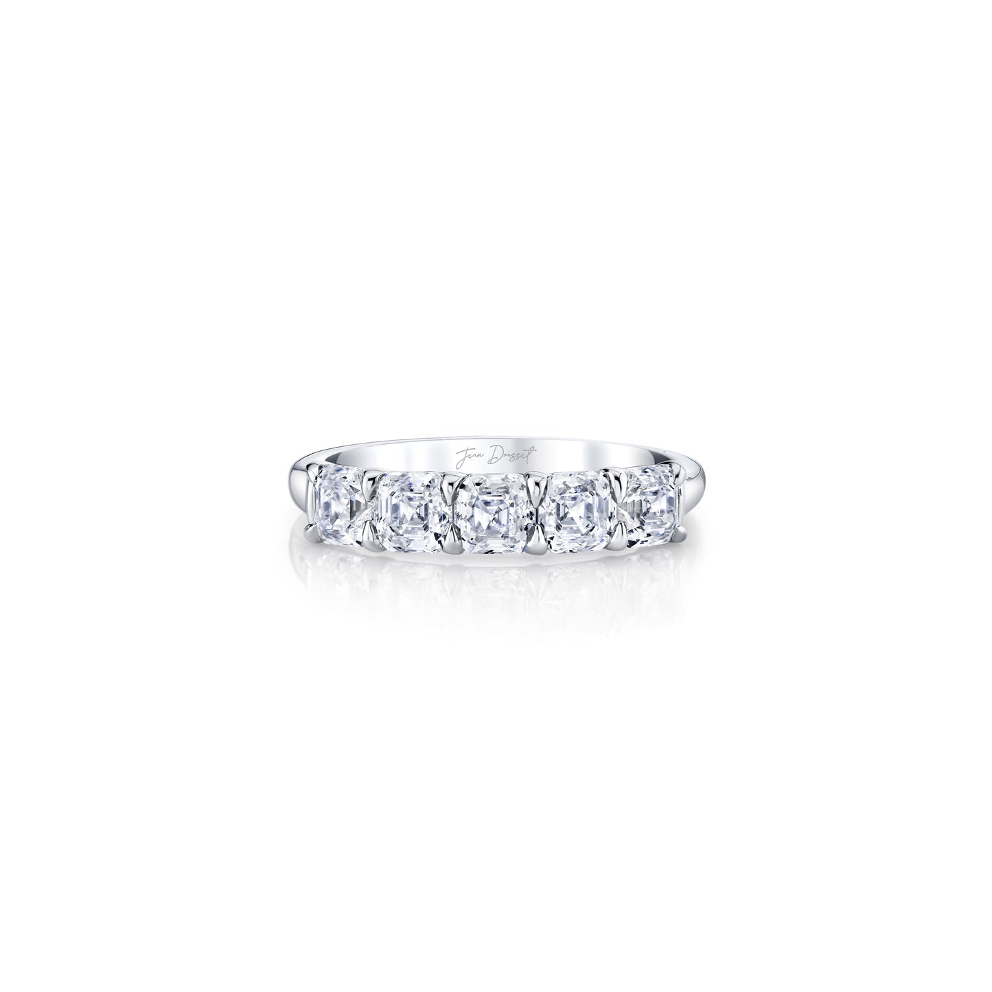 Olivia 5-Stone Asscher Lab Diamond Band - view 9