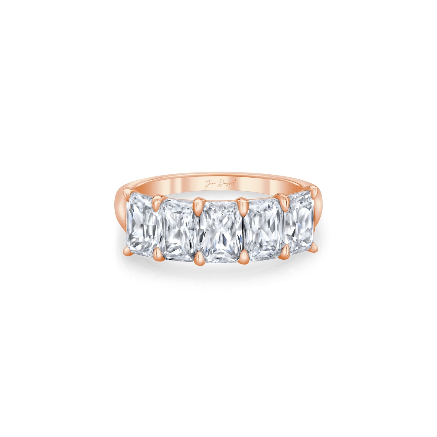 Olivia 5-Stone Radiant Lab Diamond Band - view 9