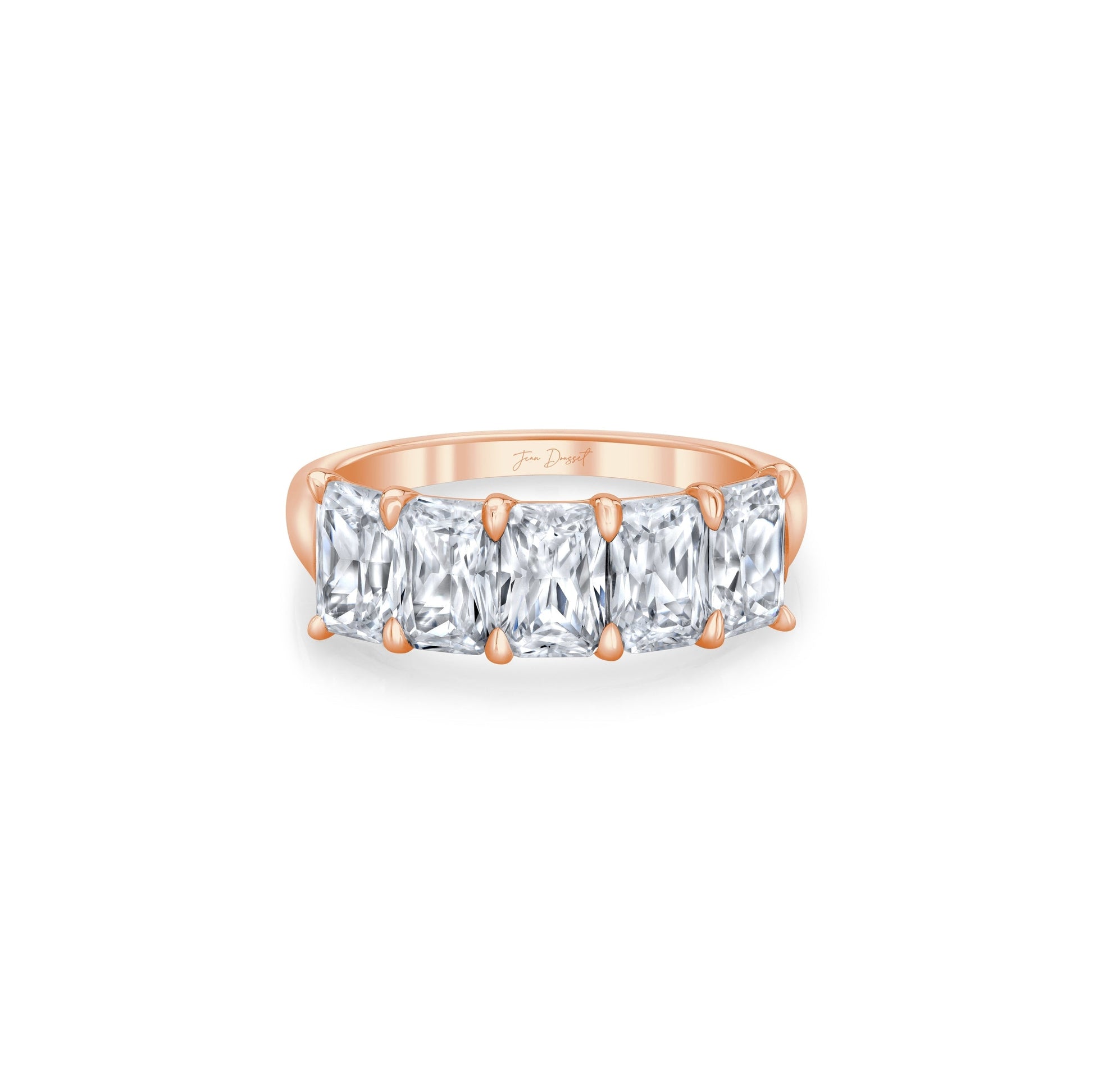 Olivia 5-Stone Radiant Lab Diamond Band - view 9
