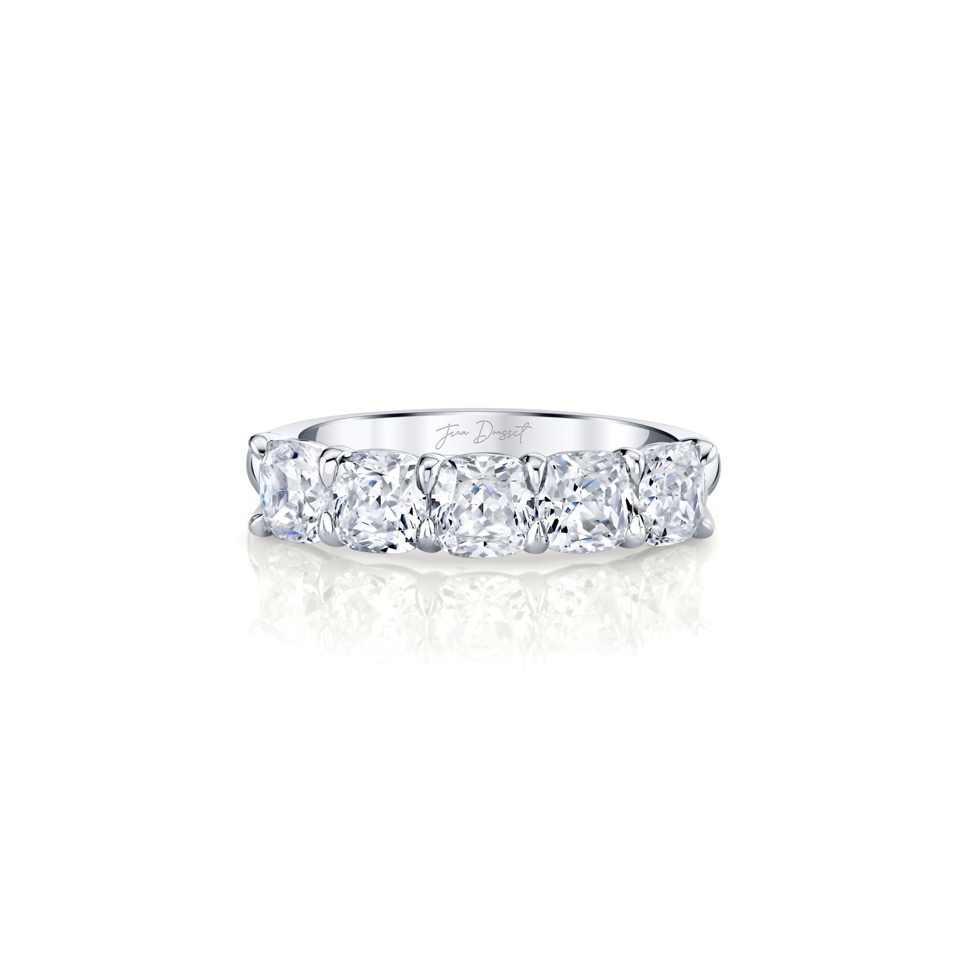 Olivia 5-Stone Cushion Lab Diamond Band - view 9