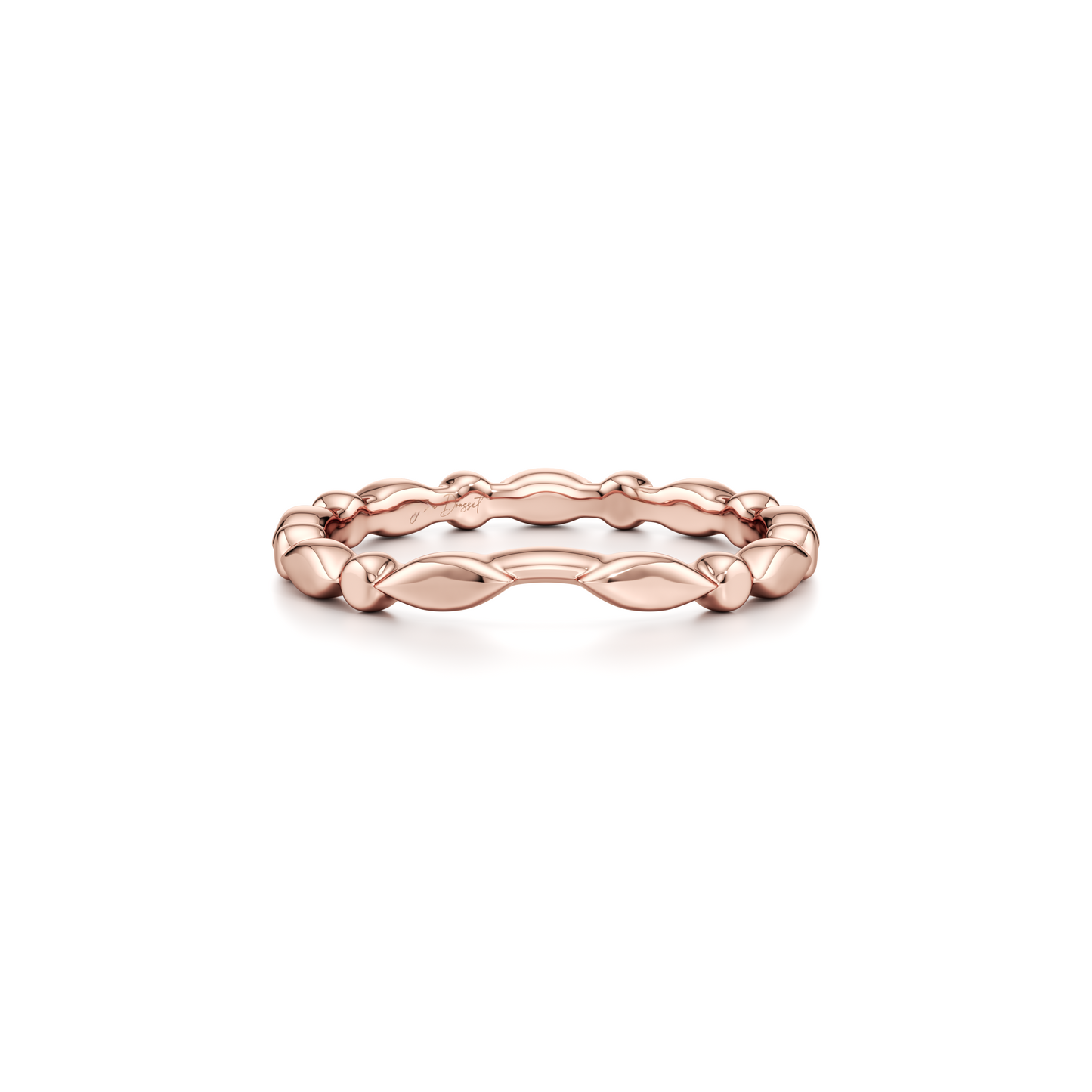 Vivienne High Polish Wedding Band - view 9