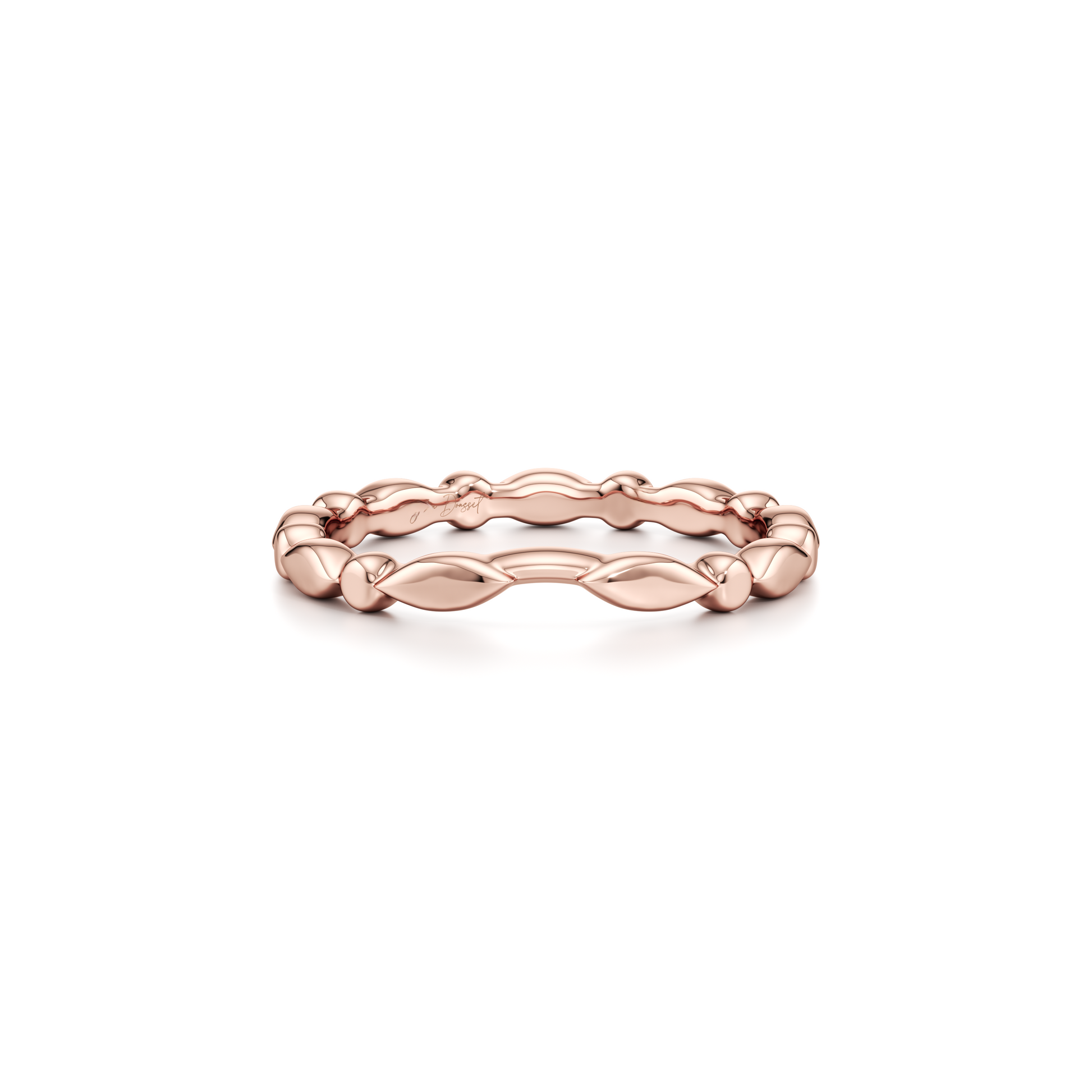 Vivienne High Polish Wedding Band - view 9