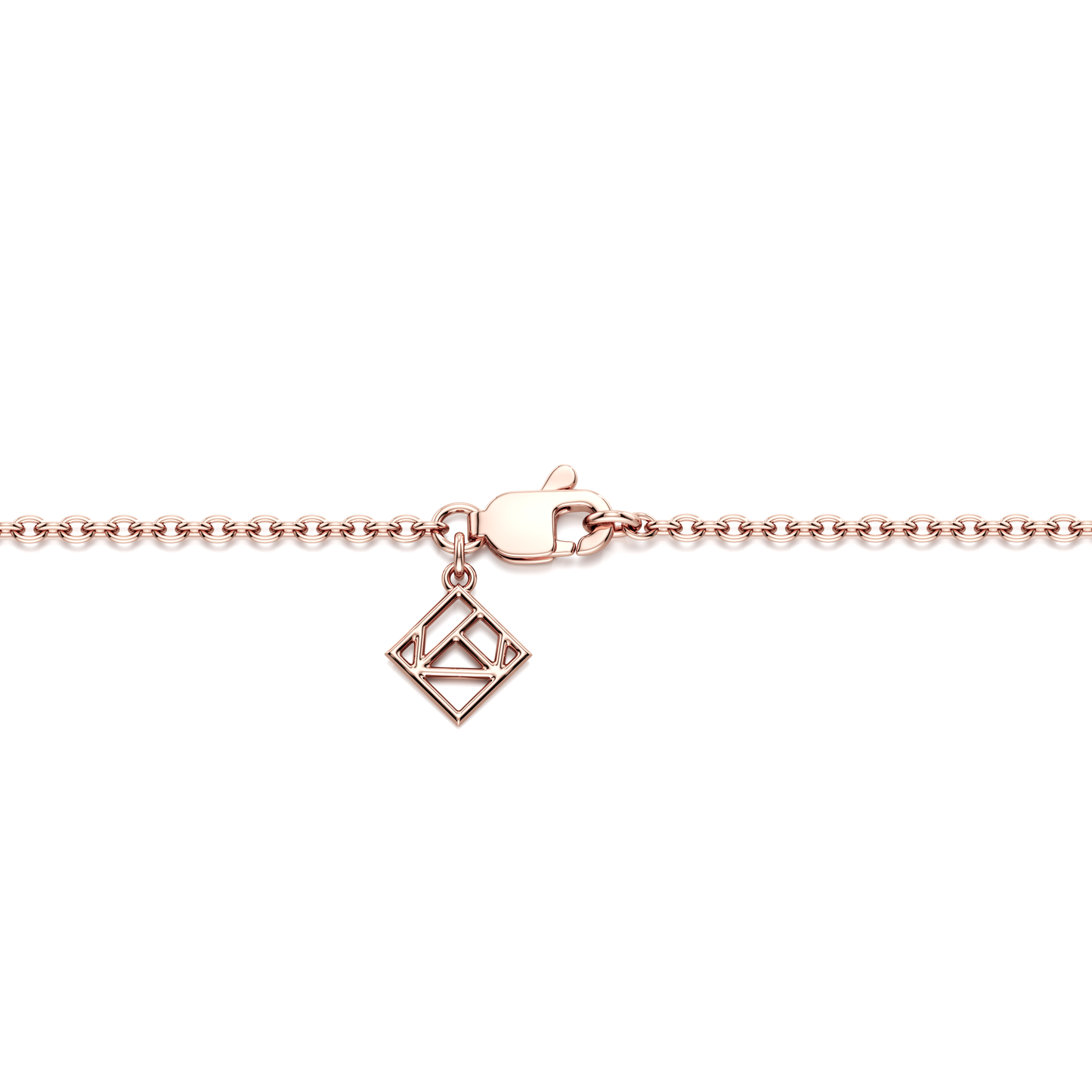 Bezel Set Lab Diamond Charm Bracelet - view 9
