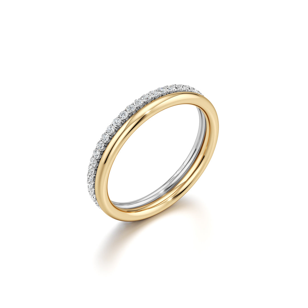 Elle Double Lab Diamond Band - view 9