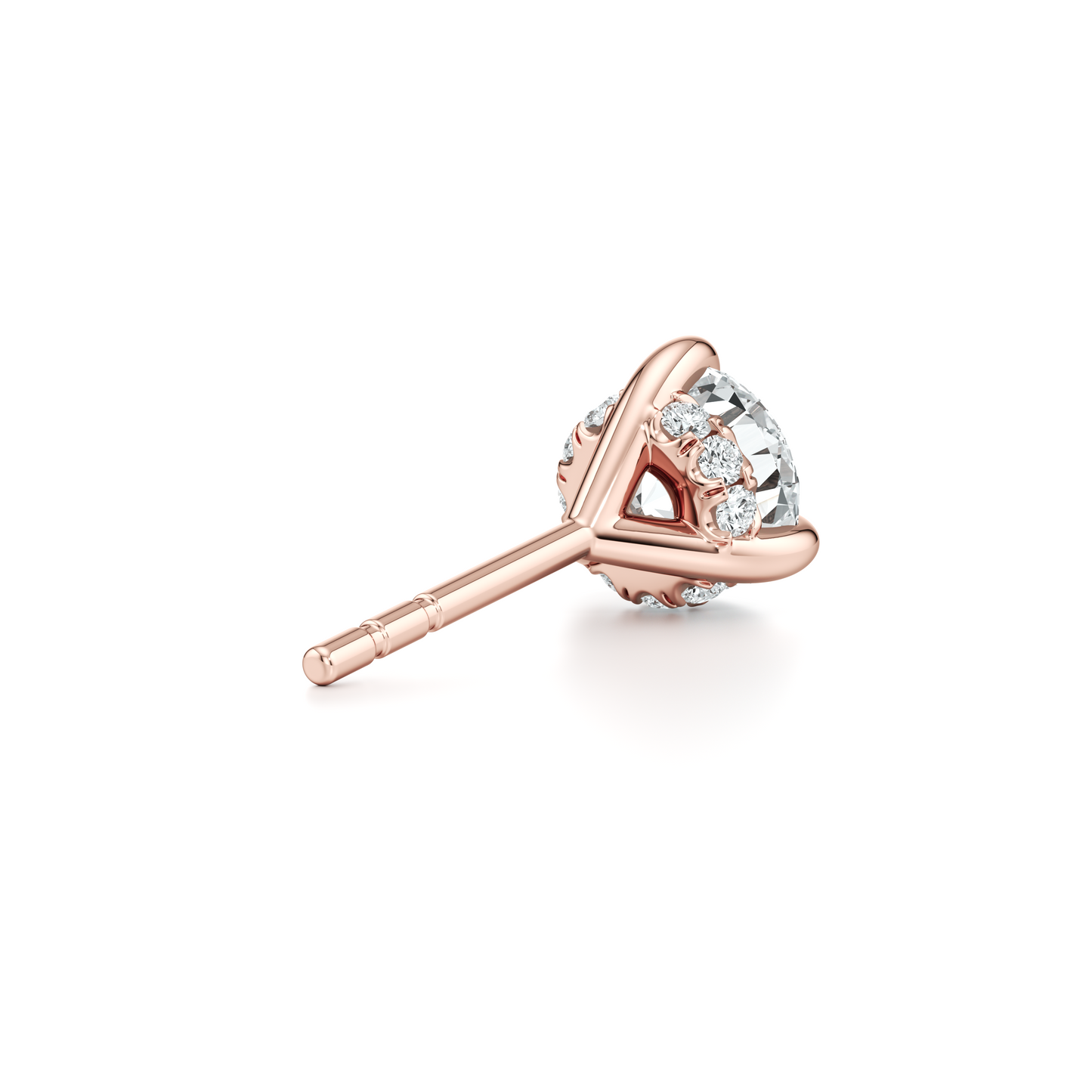 Chelsea Lab Diamond Round Brilliant Martini Studs - view 9