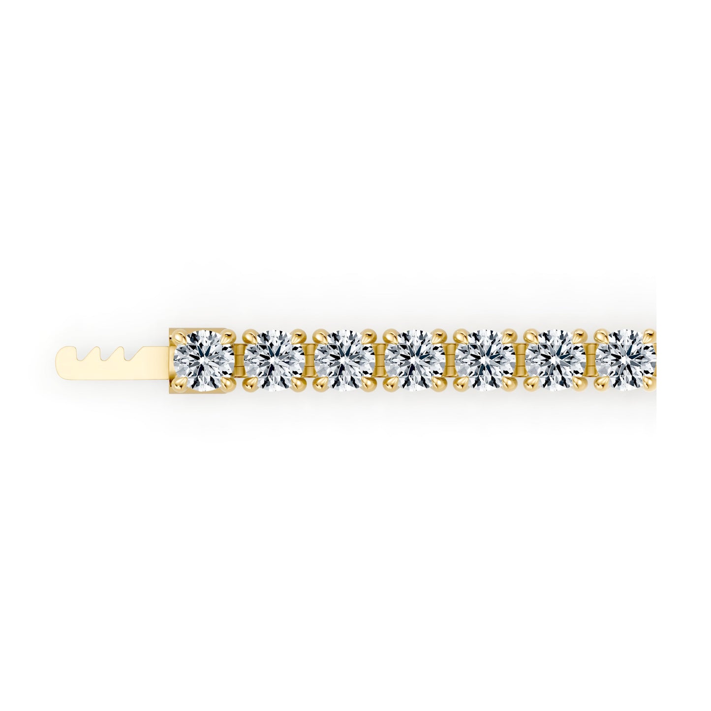 Olivia Round Brilliant Lab Diamond Tennis Bracelet - view 9