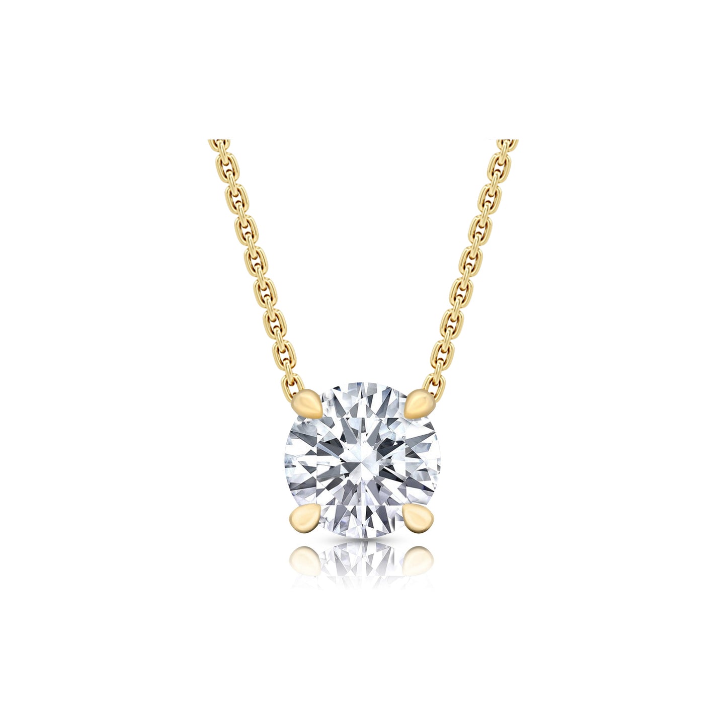 Chelsea Lab Diamond Round Brilliant Pendant - view 9