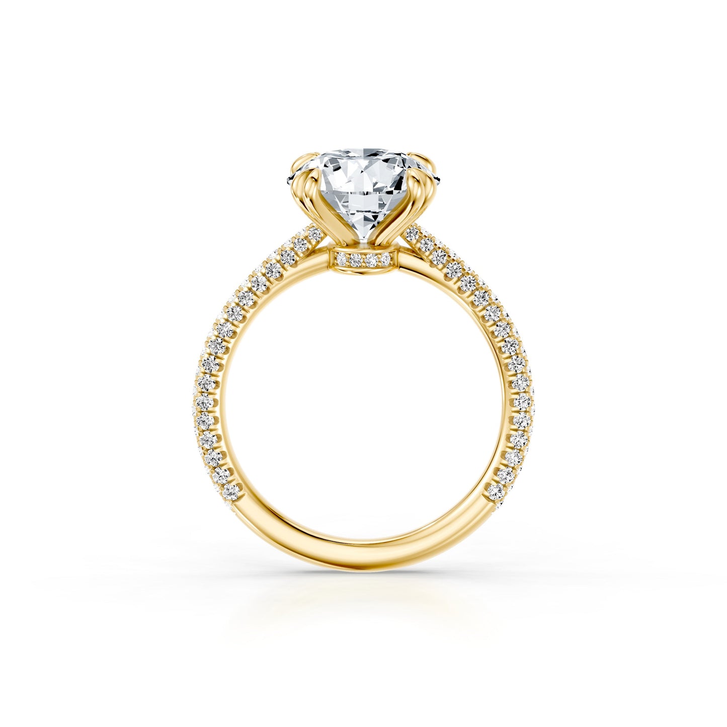 Chelsea Signature Oval Lab Diamond Engagement Ring - view 7