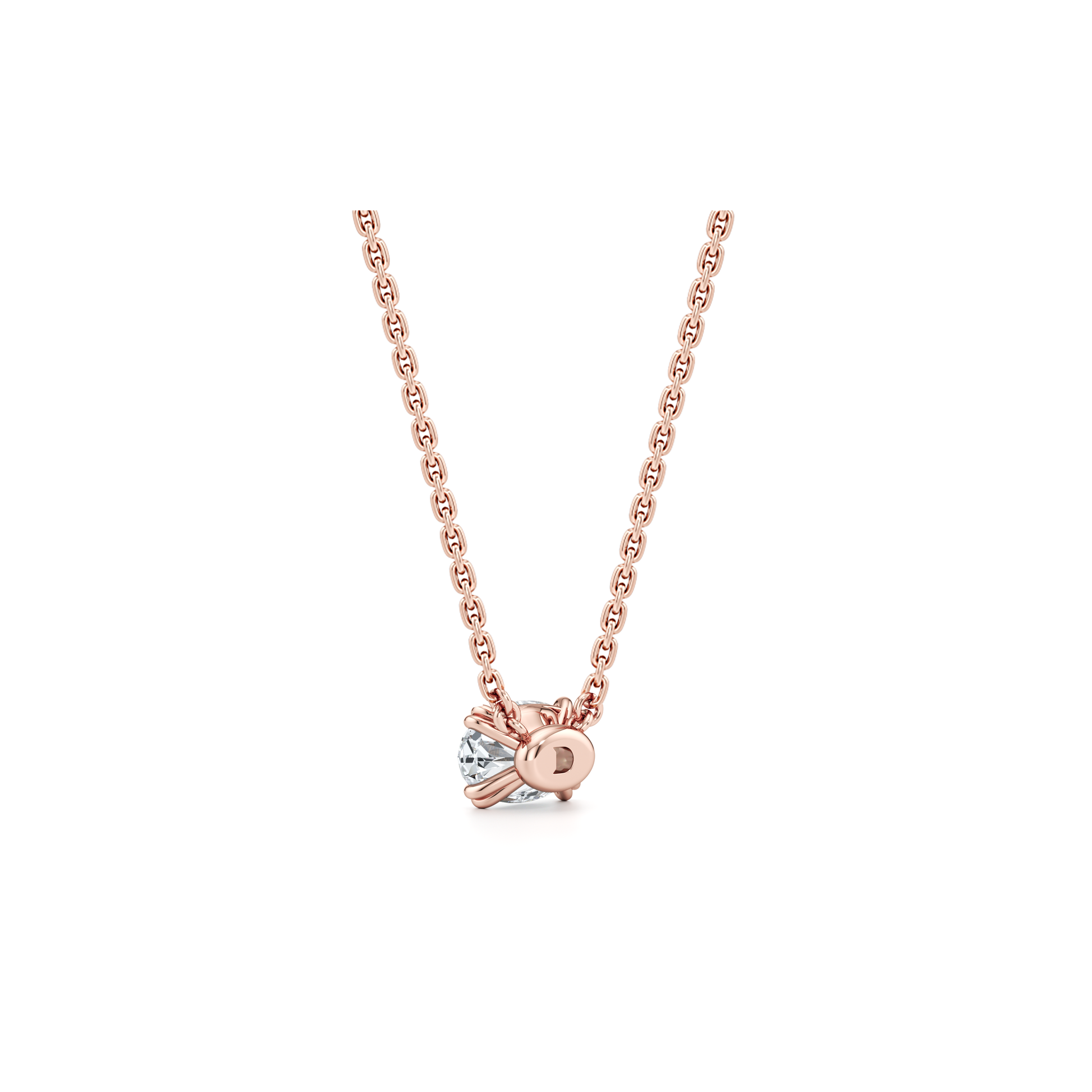 Elle Lab Diamond Oval Pendant - view 9