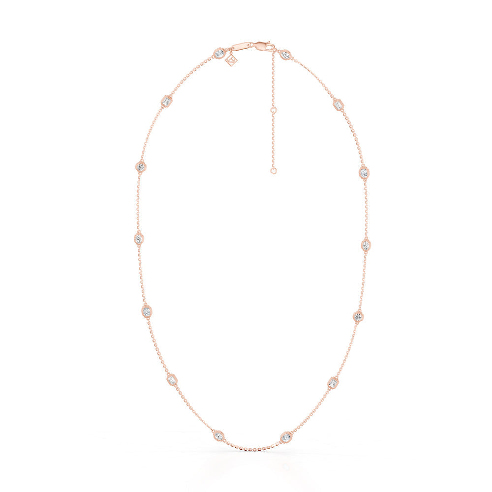 Doree By The Yard Mixed Shape Lab Diamond Necklace - view 9
