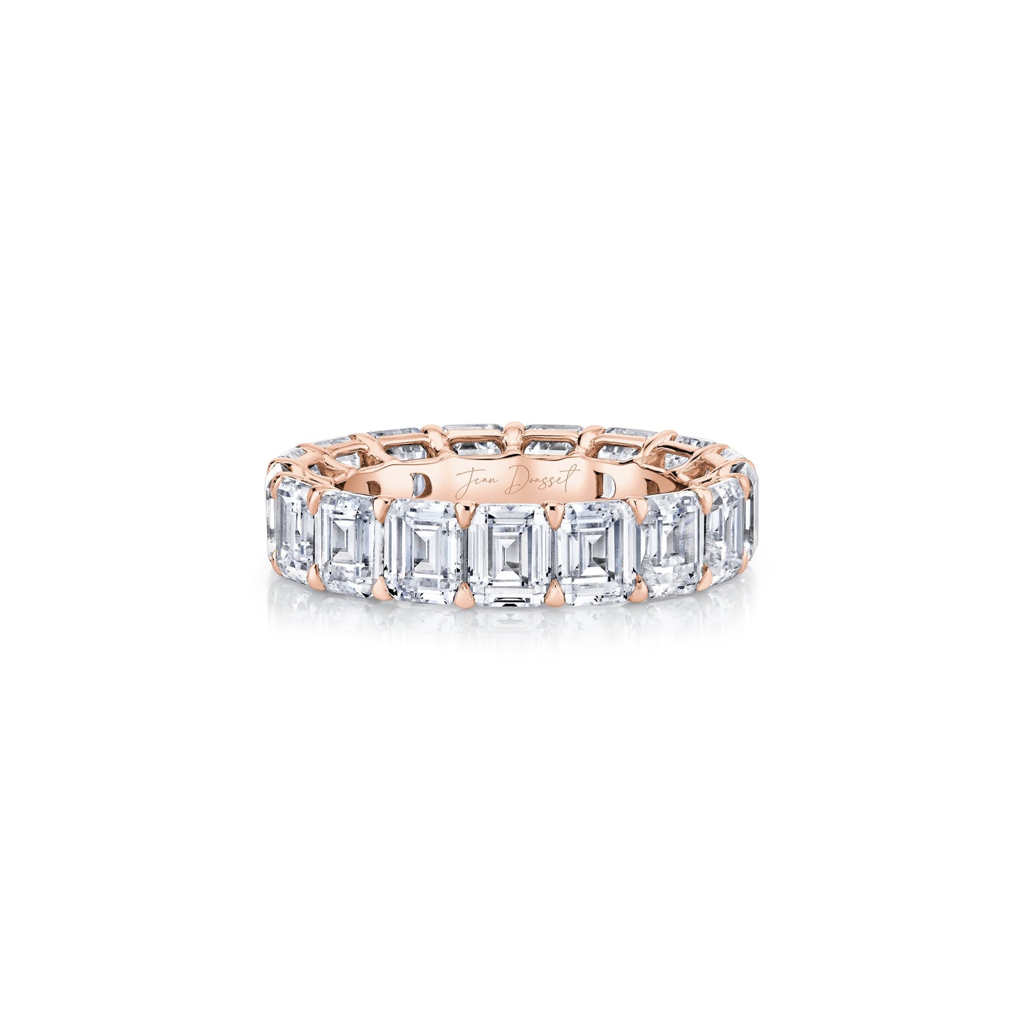 Olivia Large Emerald Lab Diamond Eternity Band - view 9
