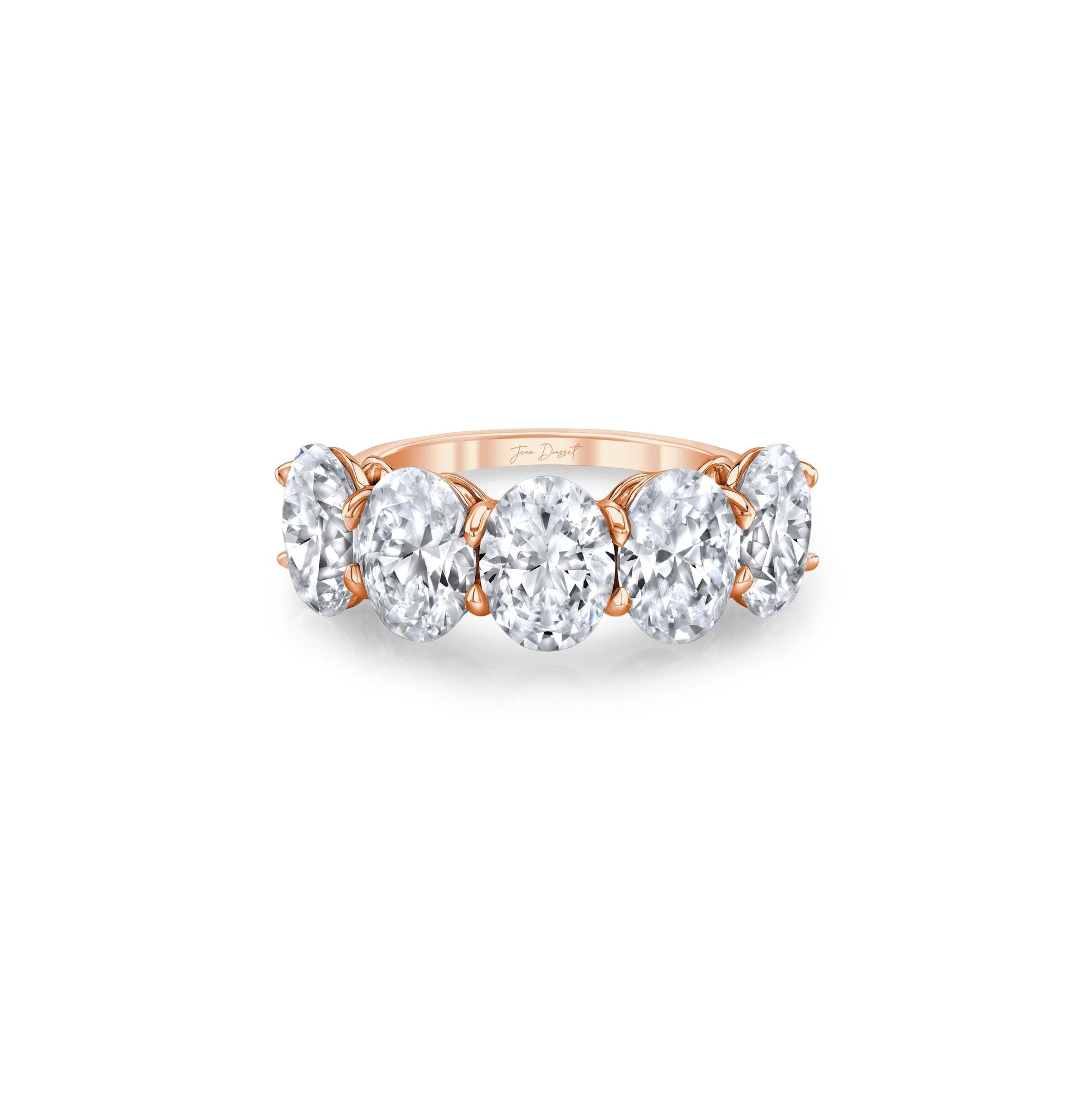 Olivia 5-Stone Oval Lab Diamond Band - view 9