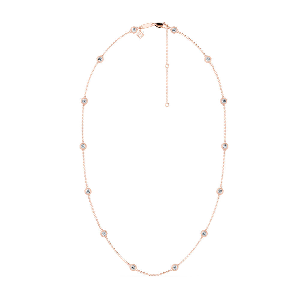 Doree By The Yard Cushion Lab Diamond Necklace - view 9
