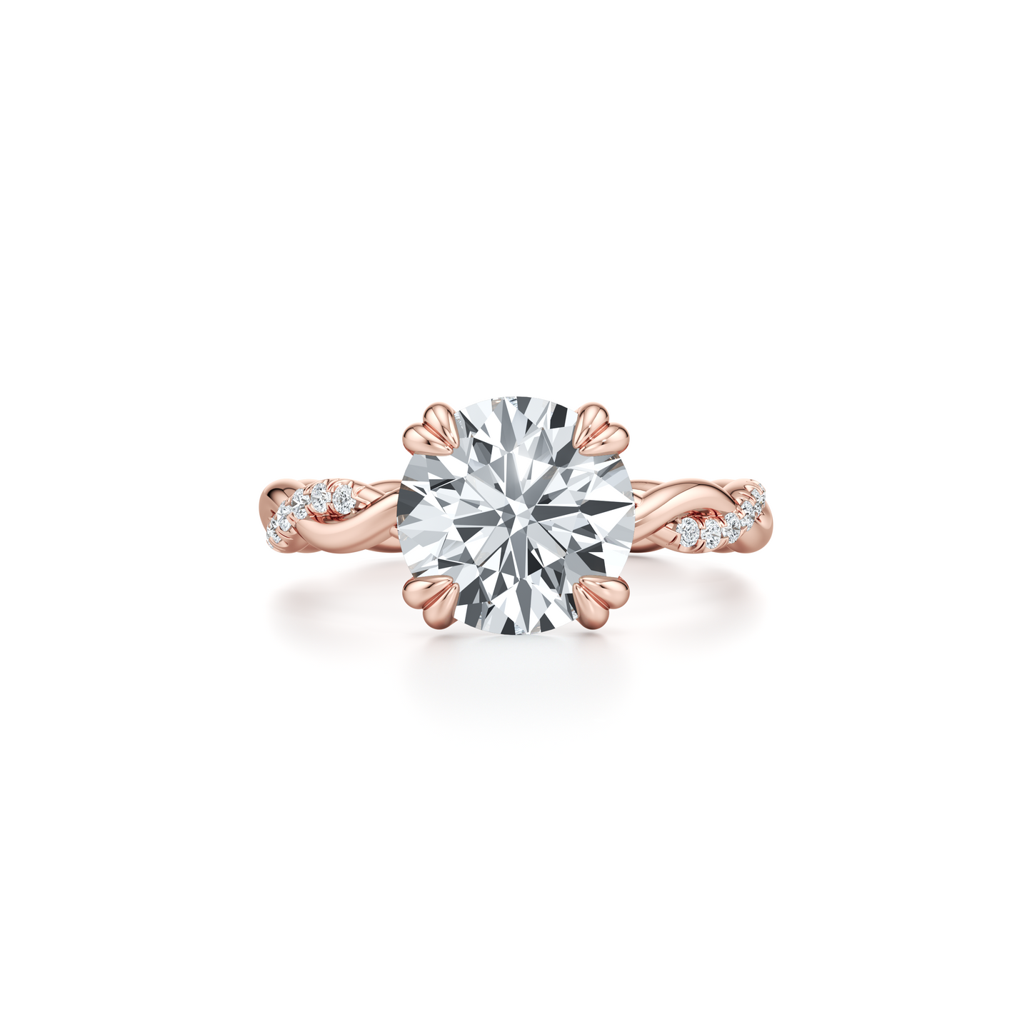 Ivy Oval Solitaire Lab Diamond Engagement Ring - view 10