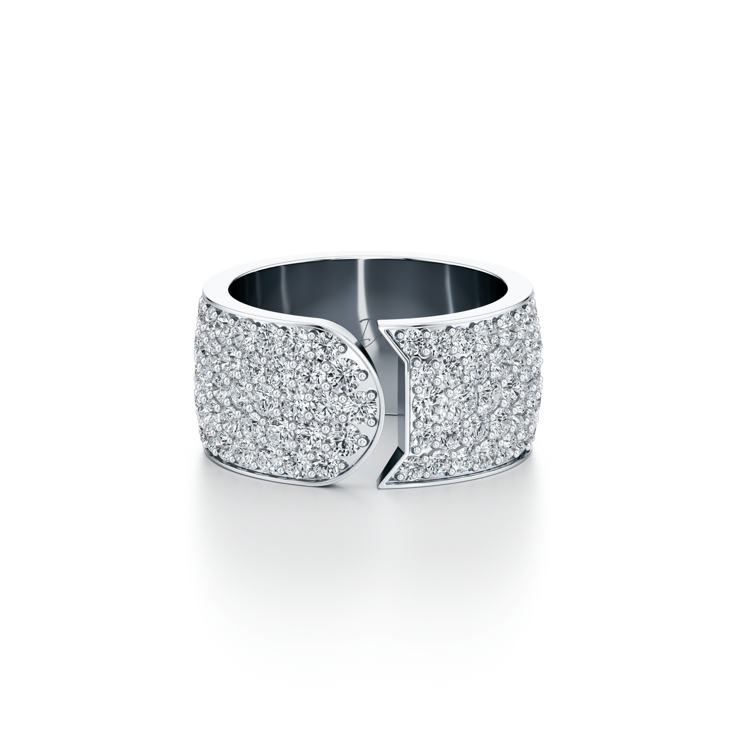 Saviera Quarter Round Pave Wrap Ring - view 9