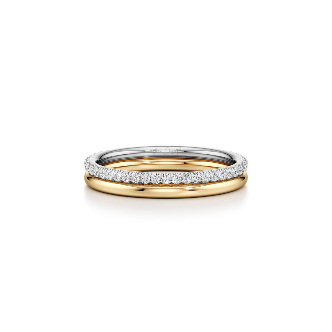 Elle Double Lab Diamond Band - view 10