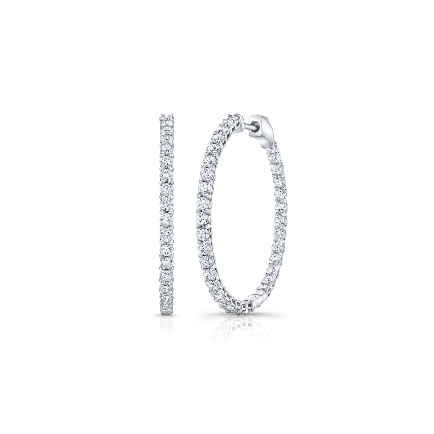 Olivia Lab Diamond Petite Inside Out Hoops - view 10