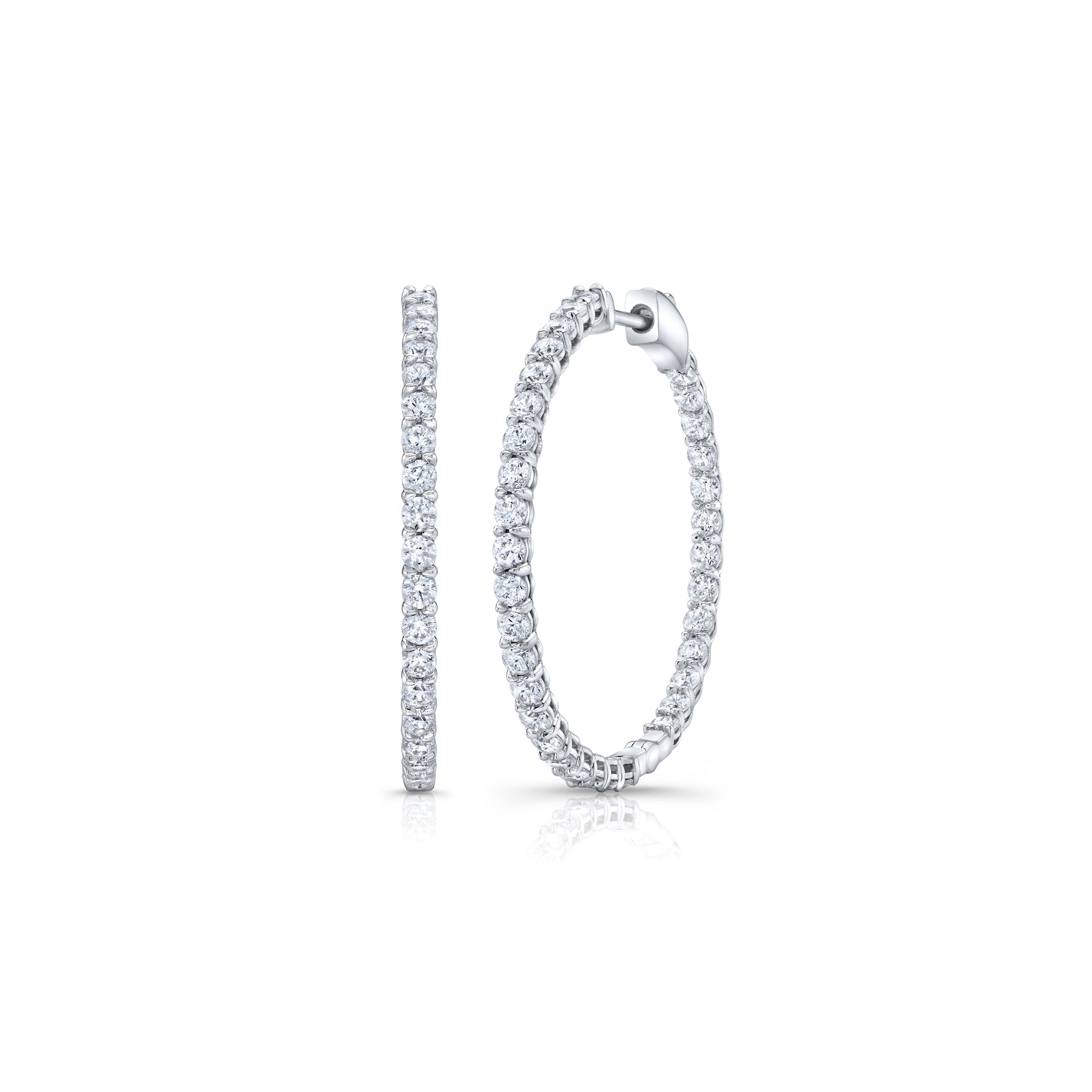 Olivia Lab Diamond Petite Inside Out Hoops - view 10