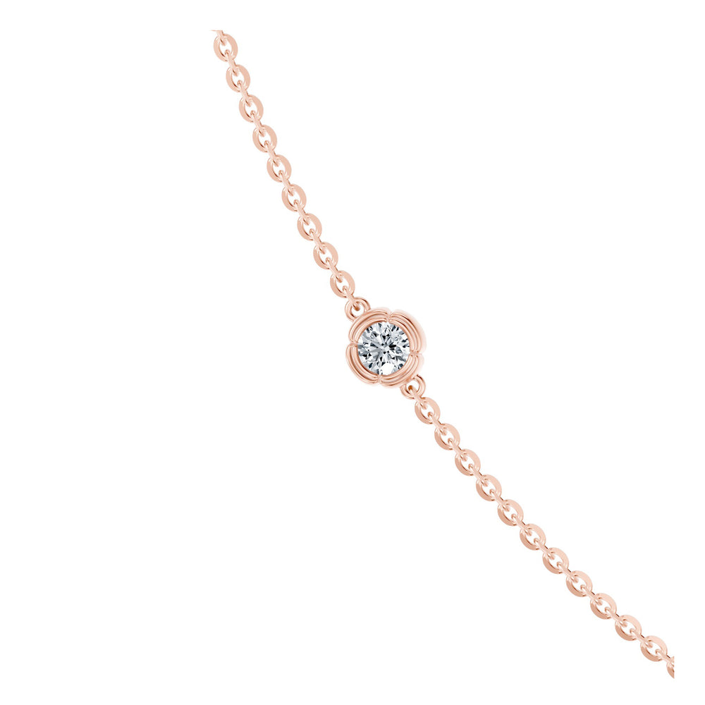 Doree By The Yard Round Brilliant Lab Diamond Necklace - view 10